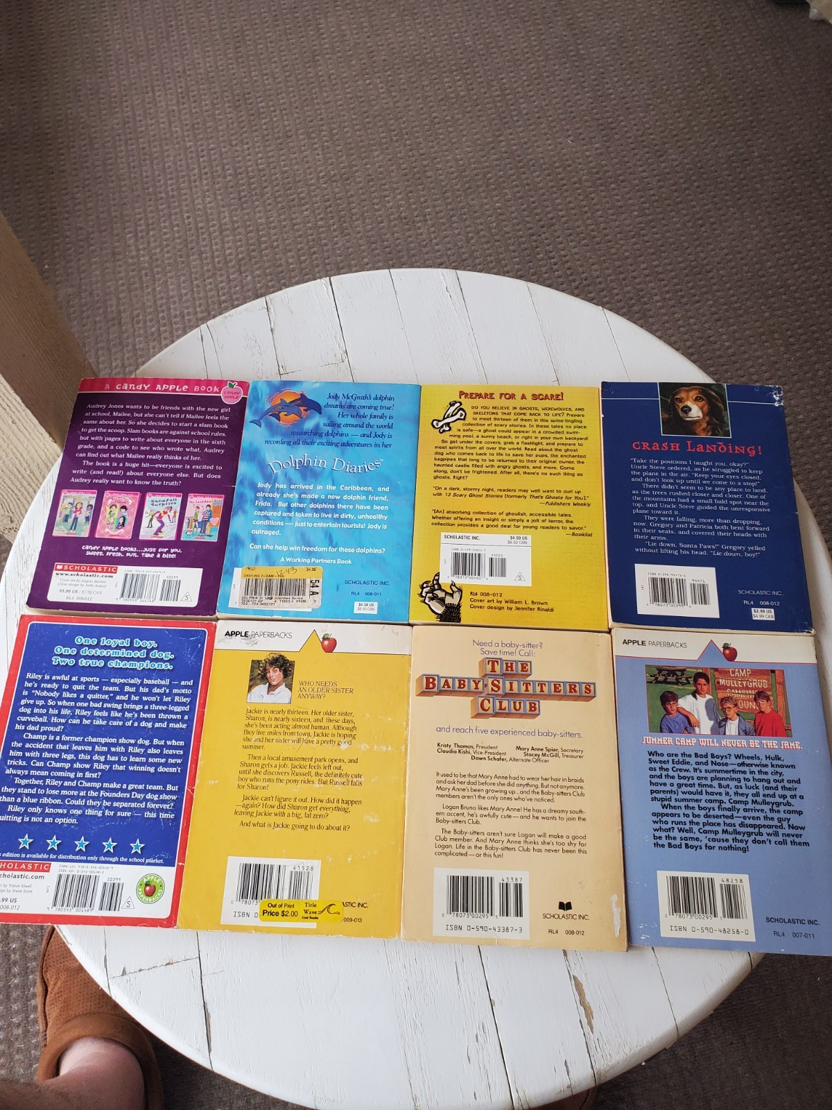 8 Vintage Apple Fiction Paperbacks Book Lot Scholastic 1980’s 1990’s 2000’s
