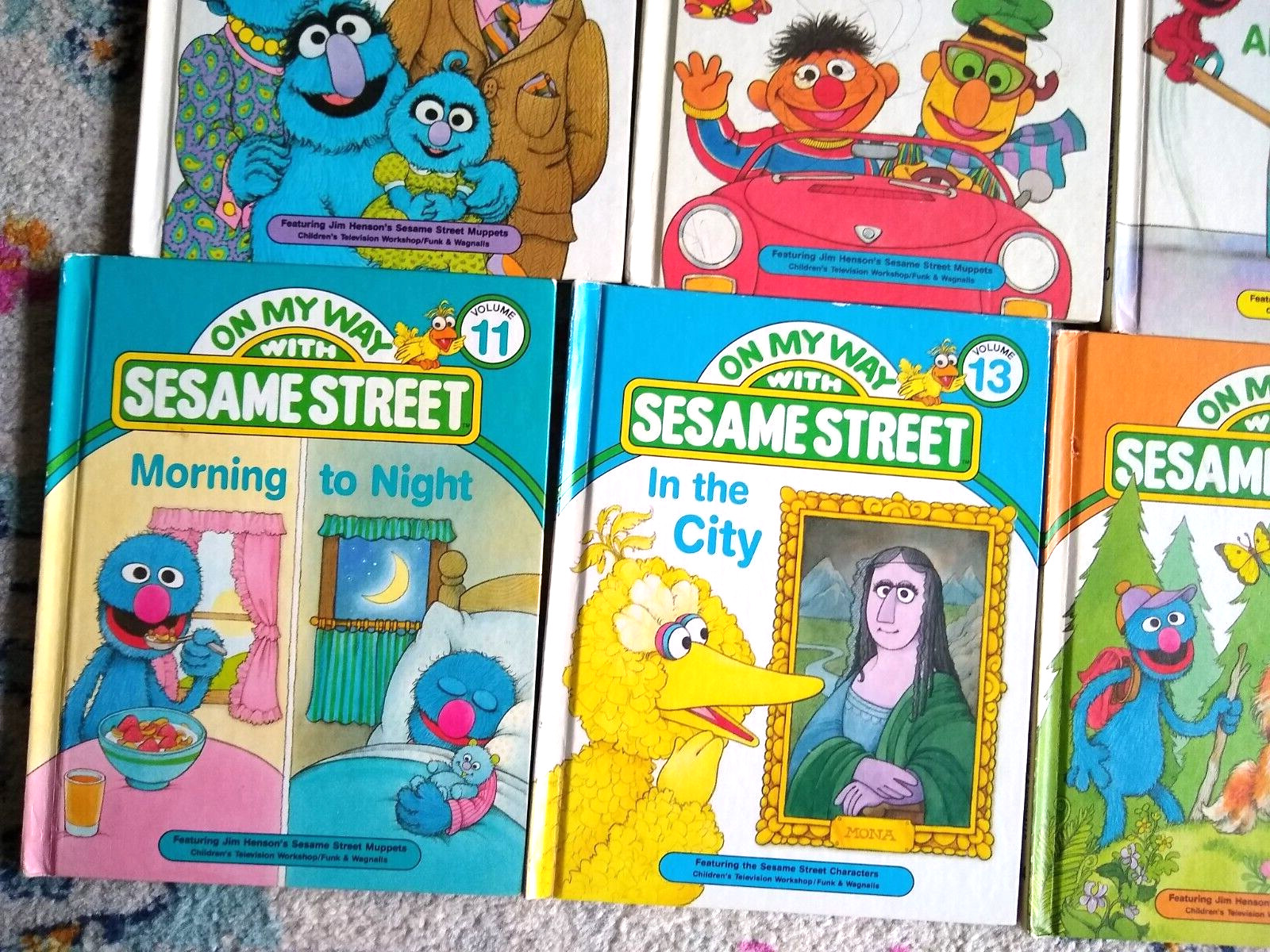 On My Way With Sesame Street Books Set of 11 CTW Big Bird Grover Ernie Bert