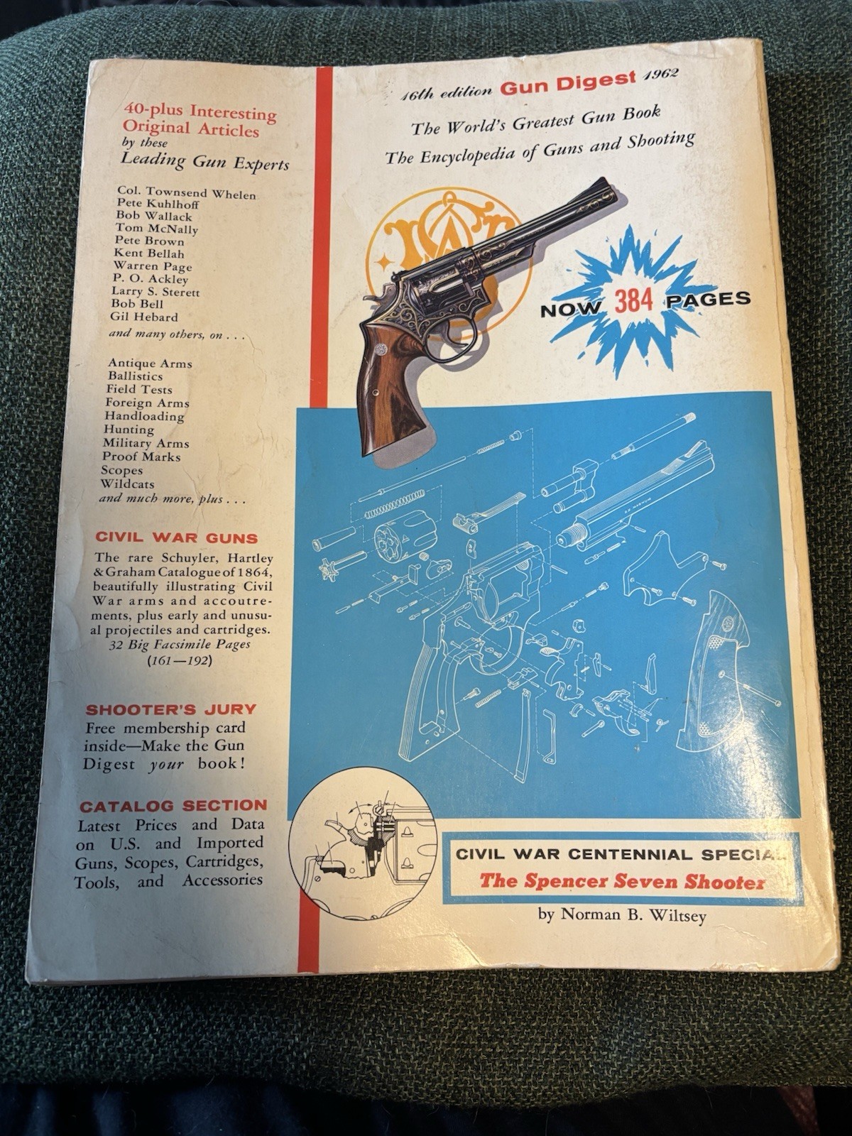 Vintage 1962 Gun Digest Book 16th Edition