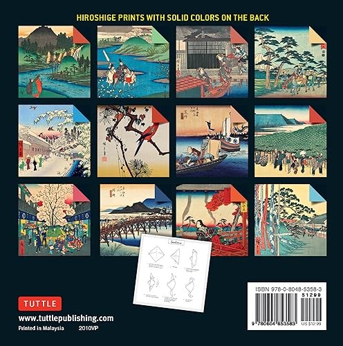 Origami Paper 200 sheets Hiroshige Prints 6 3/4″ (17 cm): Double Sided Origami S