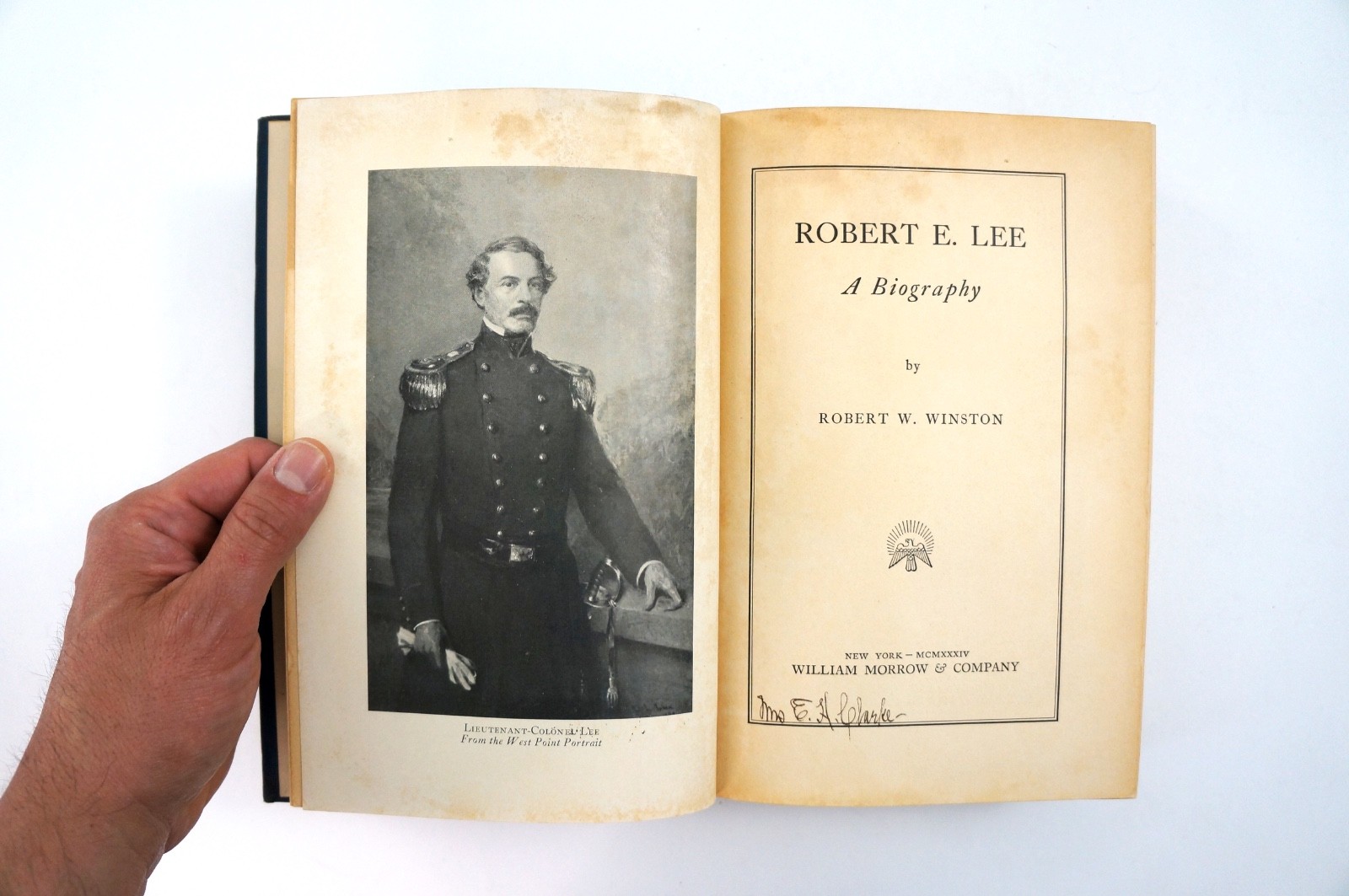 Robert E Lee: A Biography by Robert Winston 1st edition HC 1934
