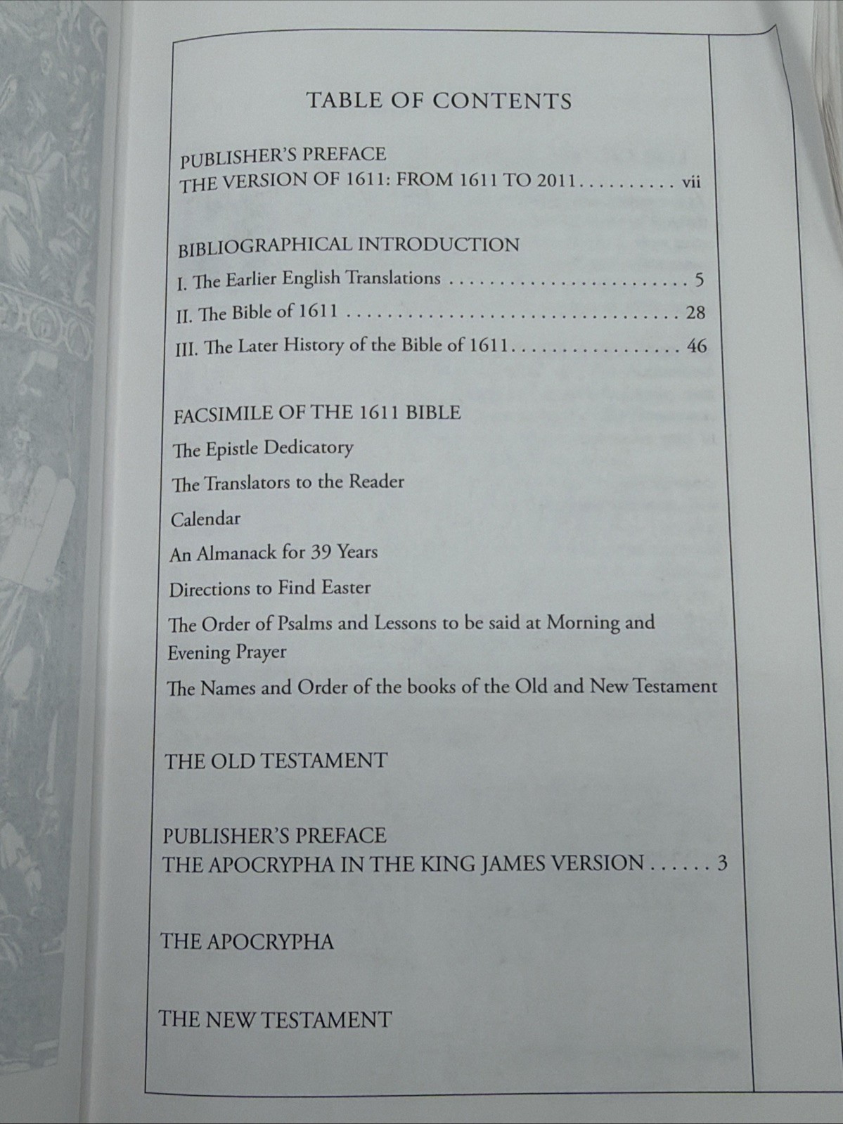 The Holy Bible: King James Version 1611 Edition HC Hendrickson 2018