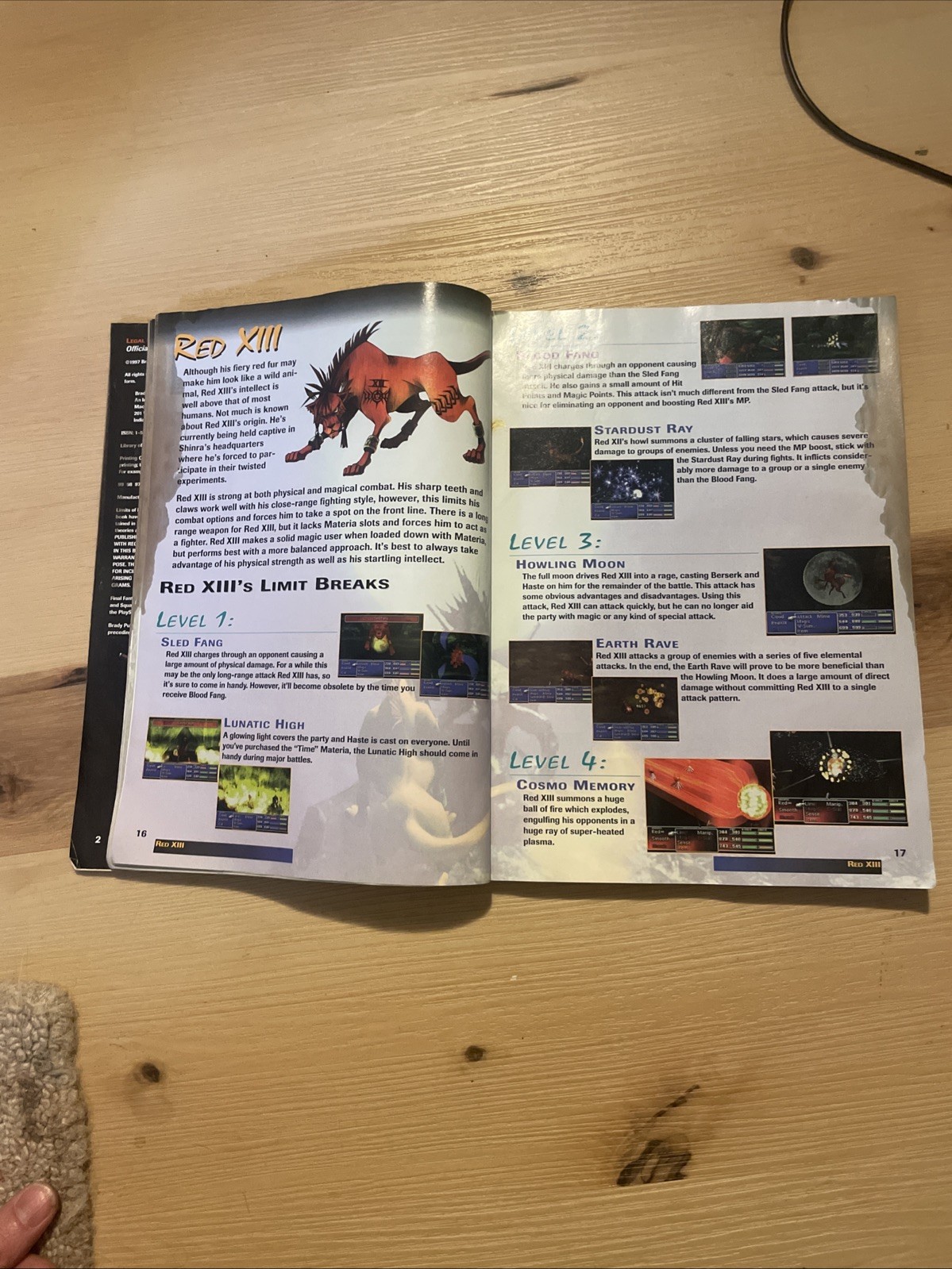 Official Final Fantasy VII Strategy Guide by David Cassady – 1997 PB PlayStation