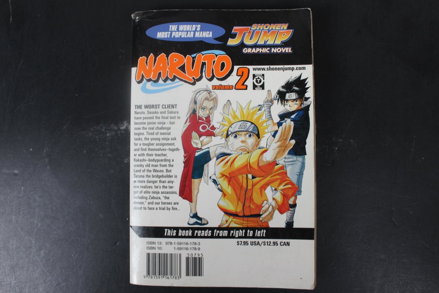 Naruto Vol 2 Masashi Kishimoto 2006 Eighth Print Manga Graphic Novel VIZ Media