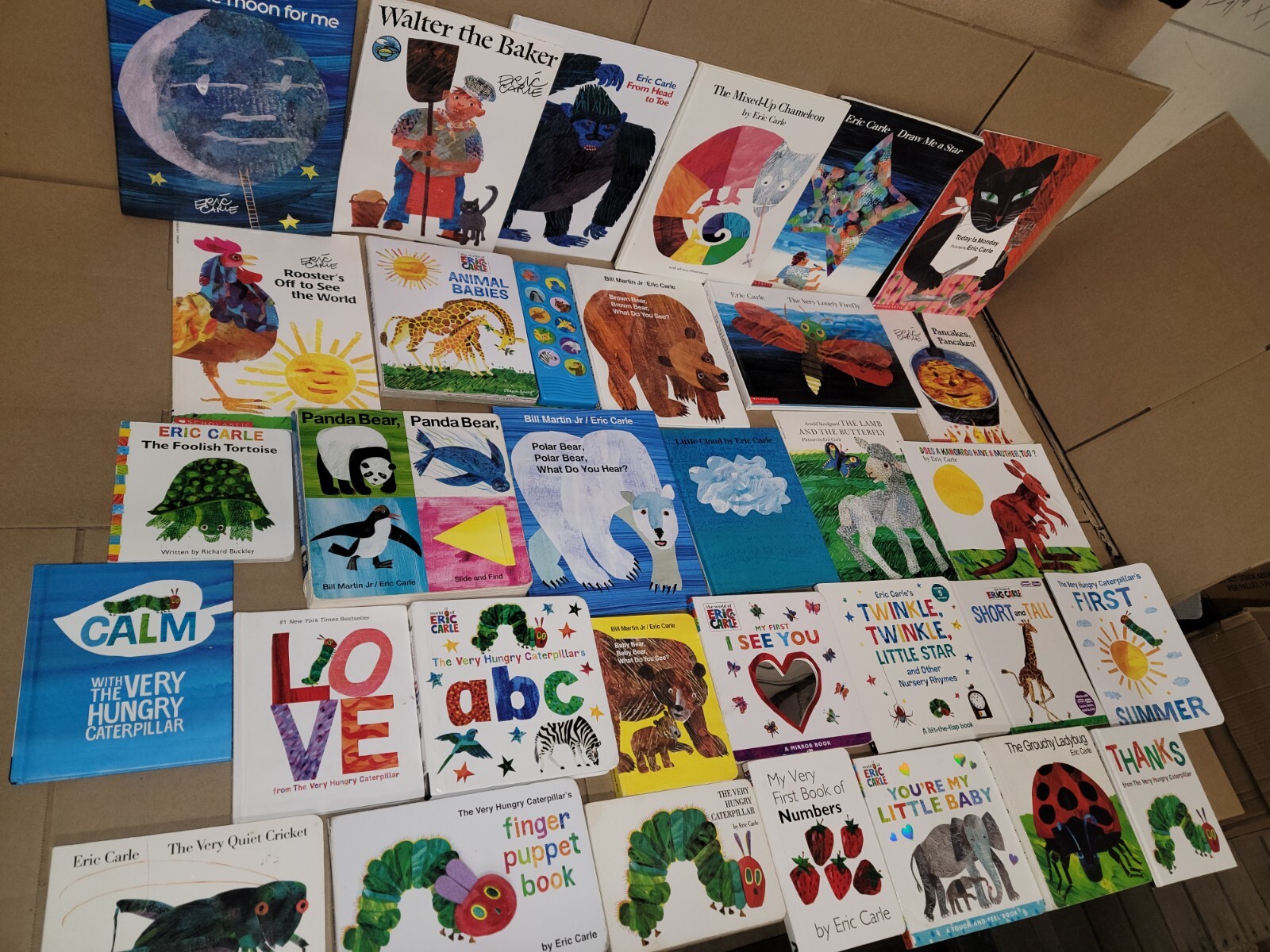 Lot of 10 Eric Carle Picture/Board Books for Children’s Kid Toddler *Random Mix*
