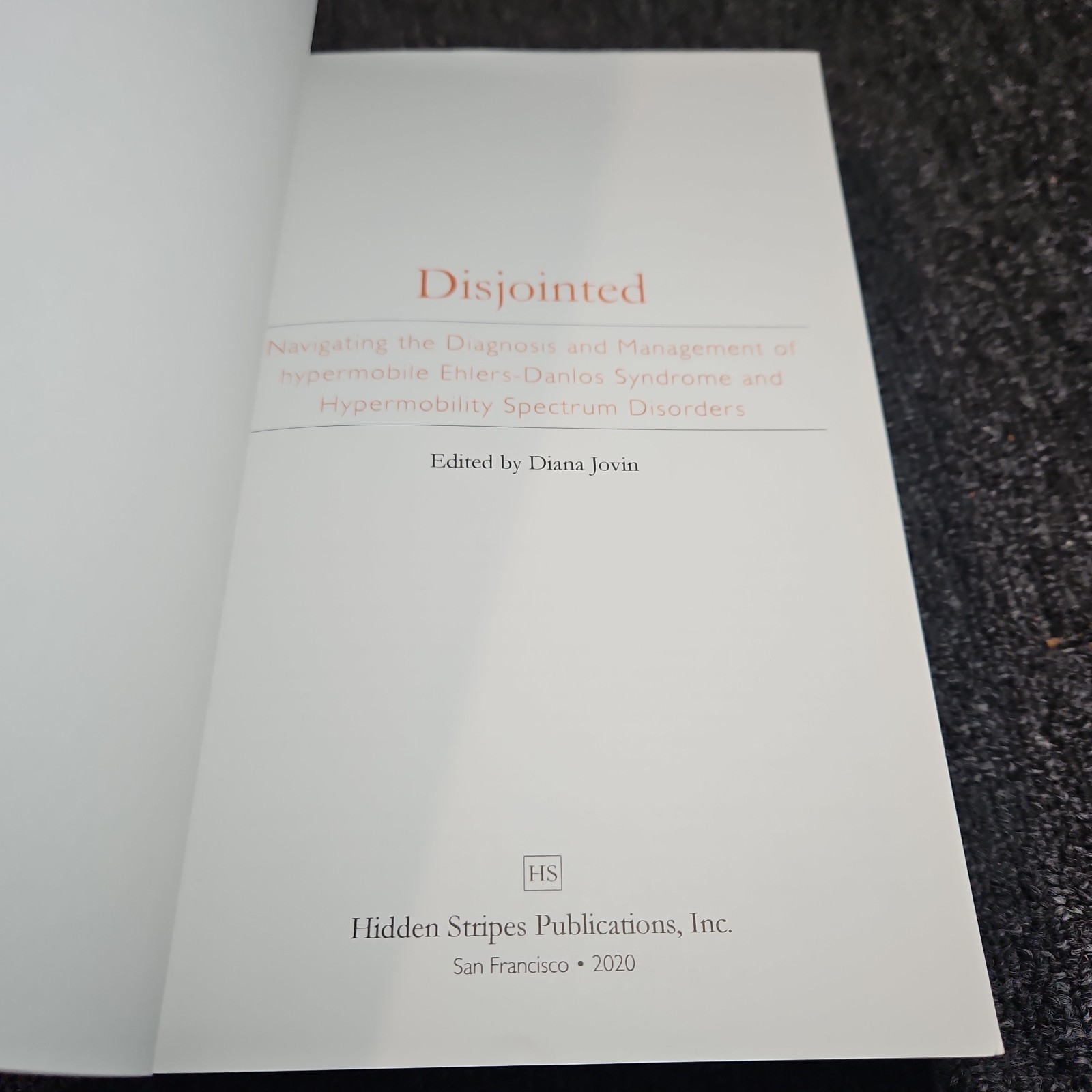 Disjointed by Diana Jovin Paperback Ehlers-Danlos Hypermobility Medical Guide