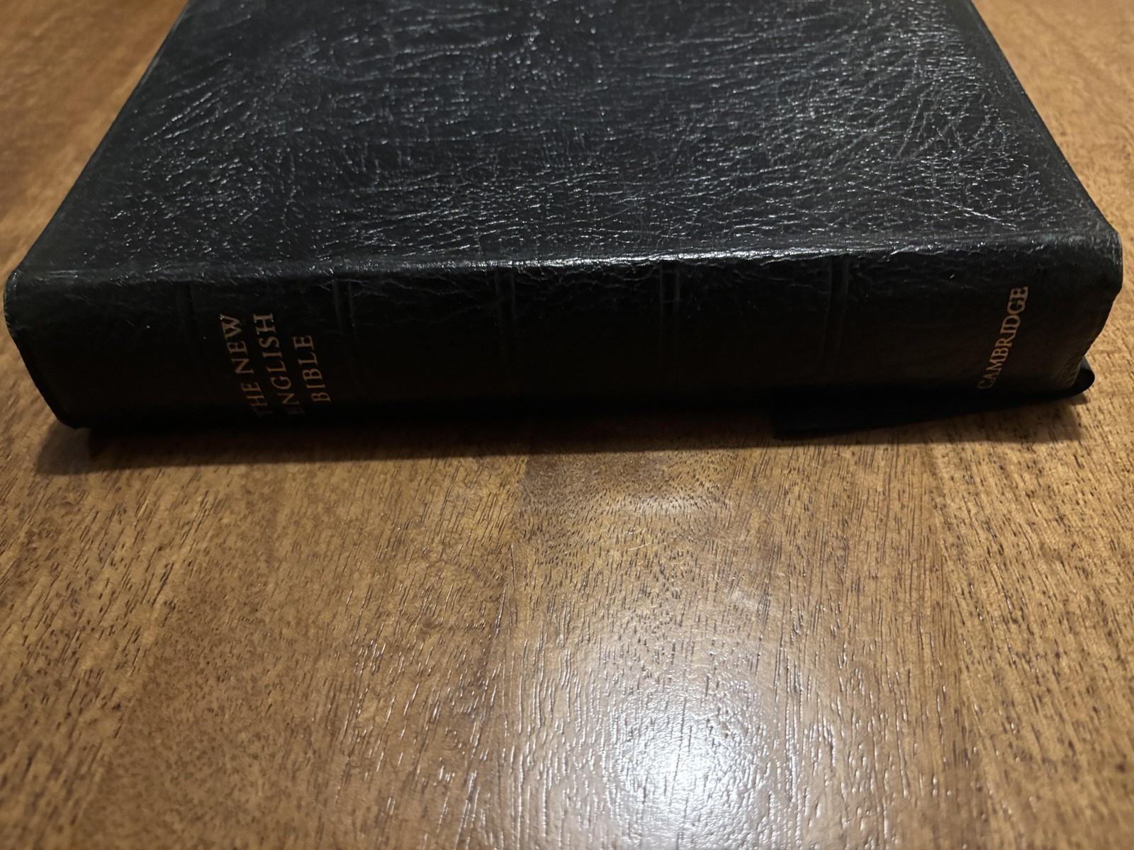 The New English Bible Cambridge 1971 Black Water Buffalo Calfskin Leather
