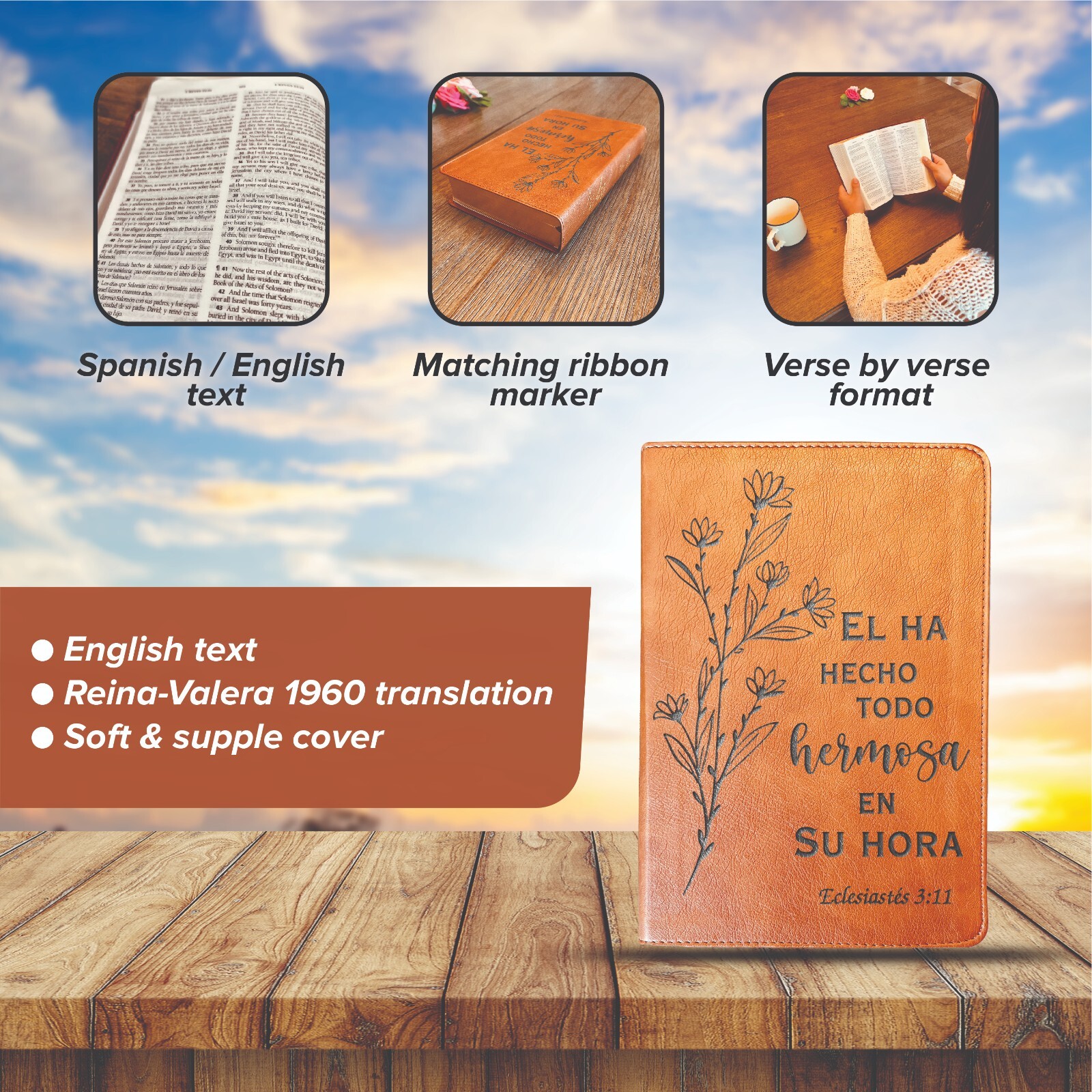 Custom Bilingual Bible | Biblia en Español Personalizada | Biblia Reina Valera