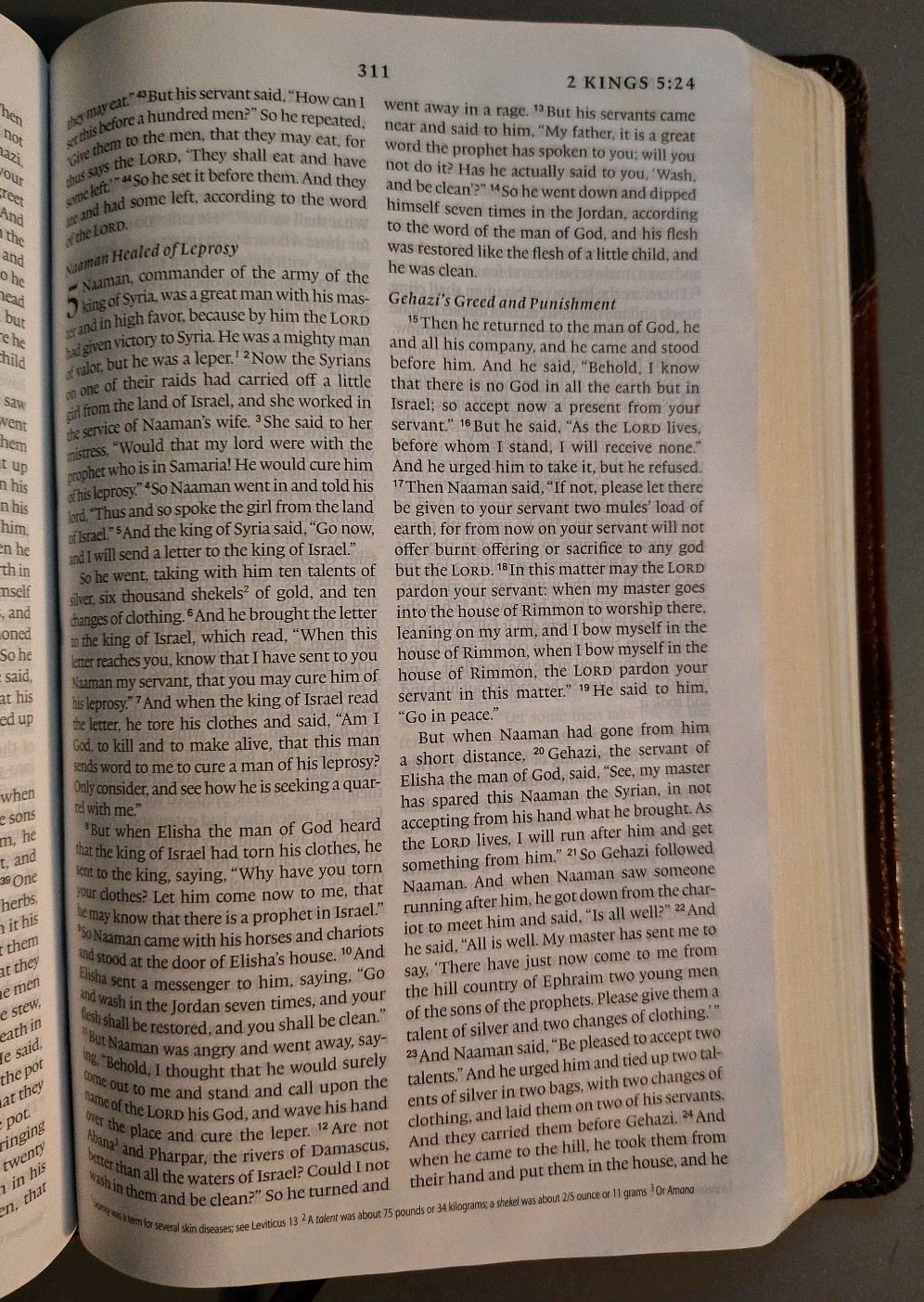 Holy Bible ESV English Standard Version Thinline Ed. Trutone Brown Crossway 2002