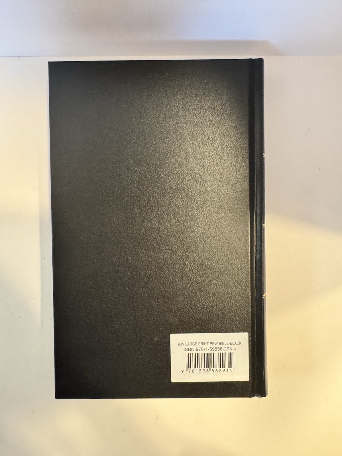 KJV Large Print Pew Bible Black Hardcover Hendrickson King James Version