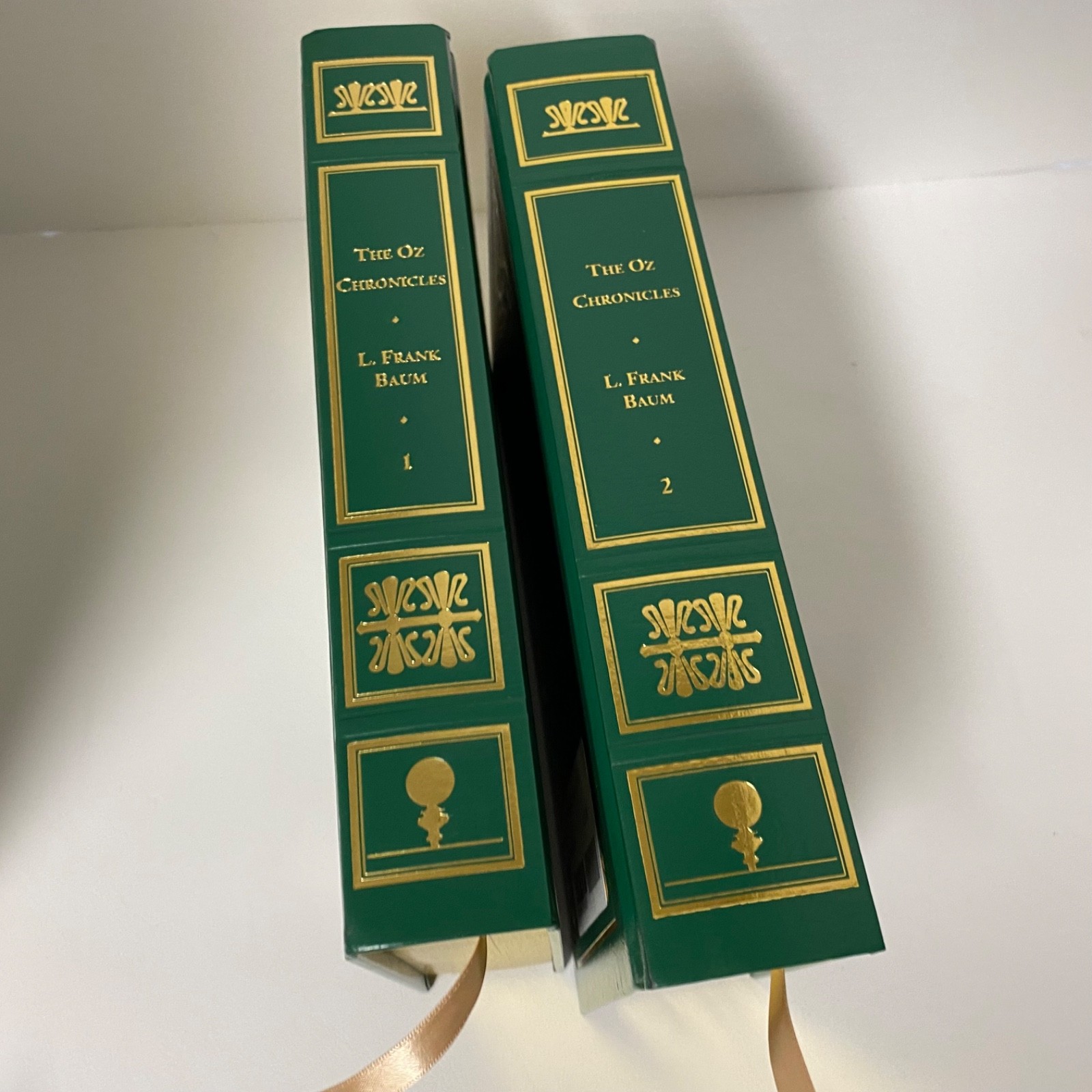OZ CHRONICLES •• L. FRANK BAUM • VOL 1 & 2 • LEATHER GIFT ED Wizard of Oz 2003