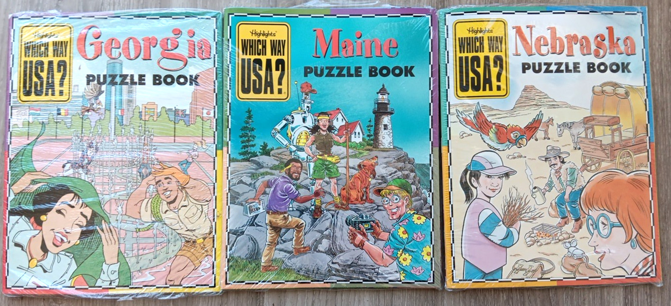 Vintage Highlights Which Way USA? Lot of 19 States – Mix of Sealed and Open