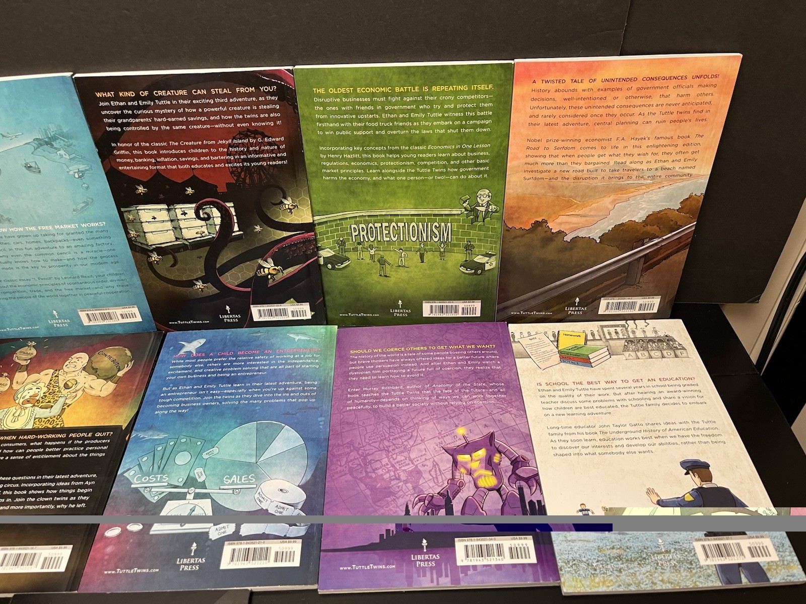 Tuttle Twins Books #1-11 Connor Boyack Libertarian Economics Kids Young Readers