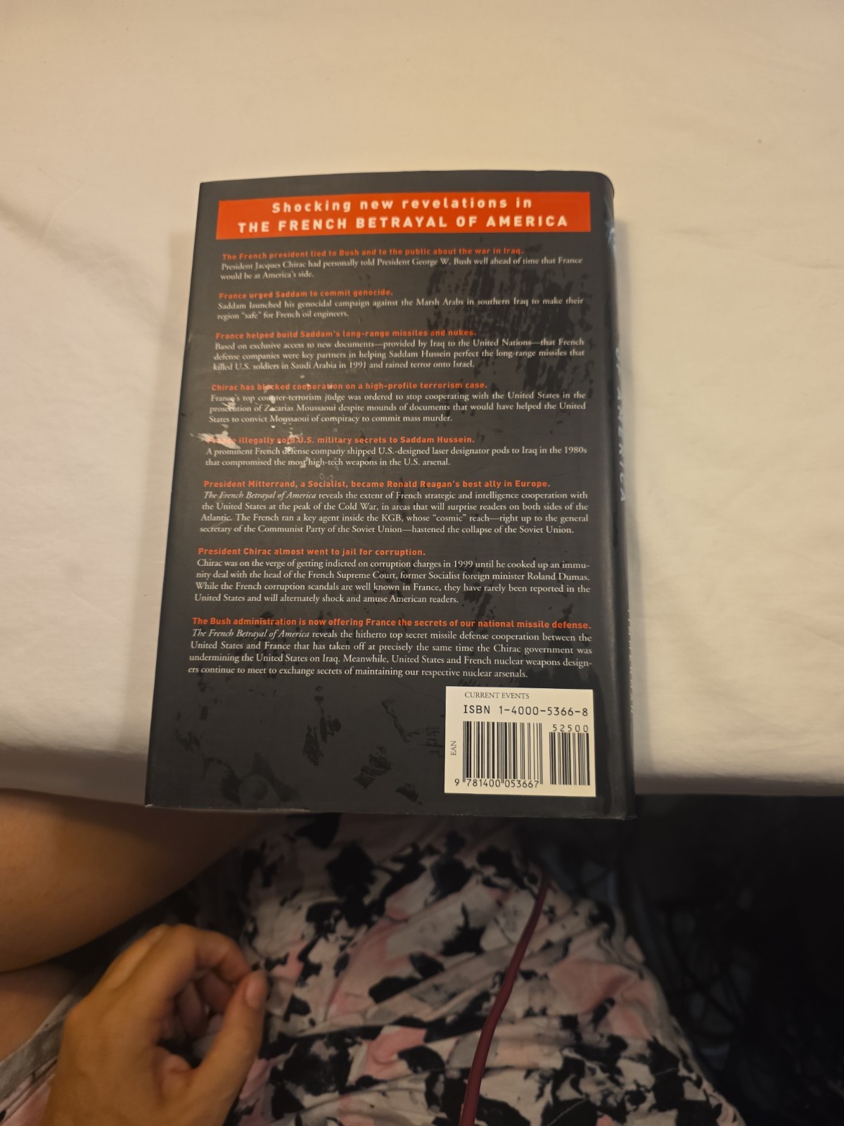 French Betrayal of America by Kenneth Timmerman (2004, Hardcover)