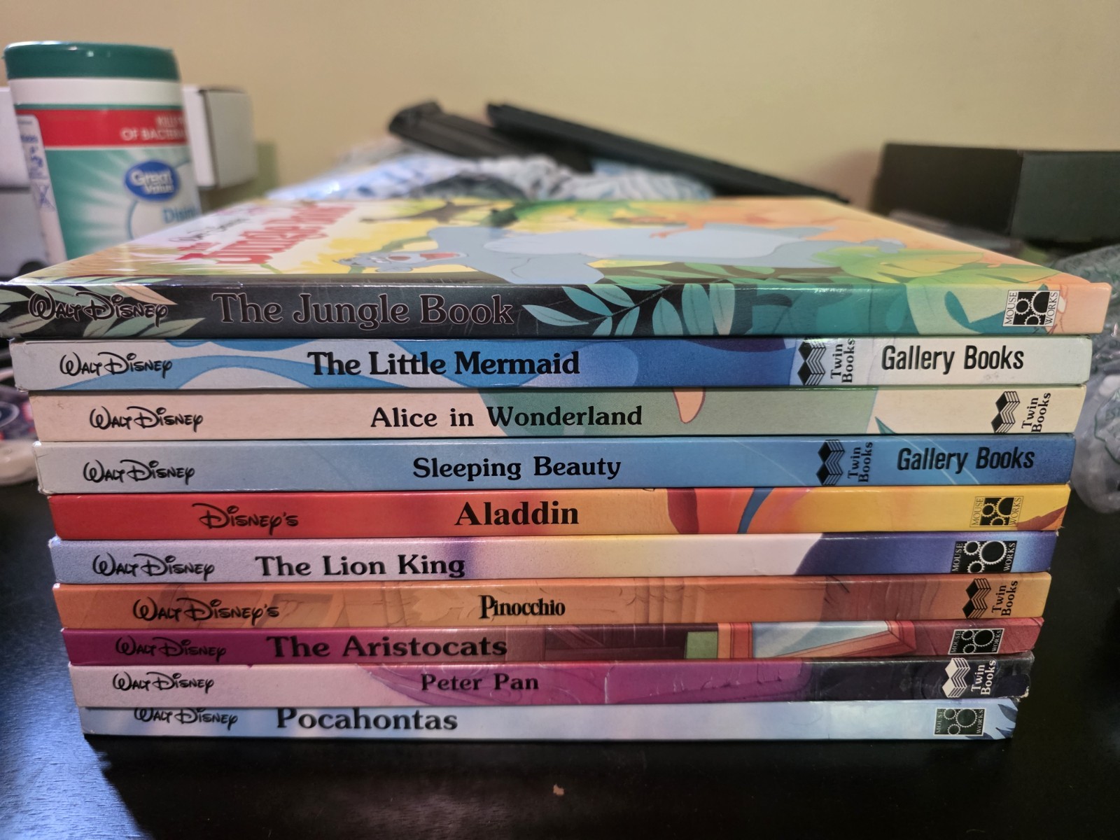 Lot of 10 Walt Disney Oversized Hardcover Books Gallery Twin Mouse Works