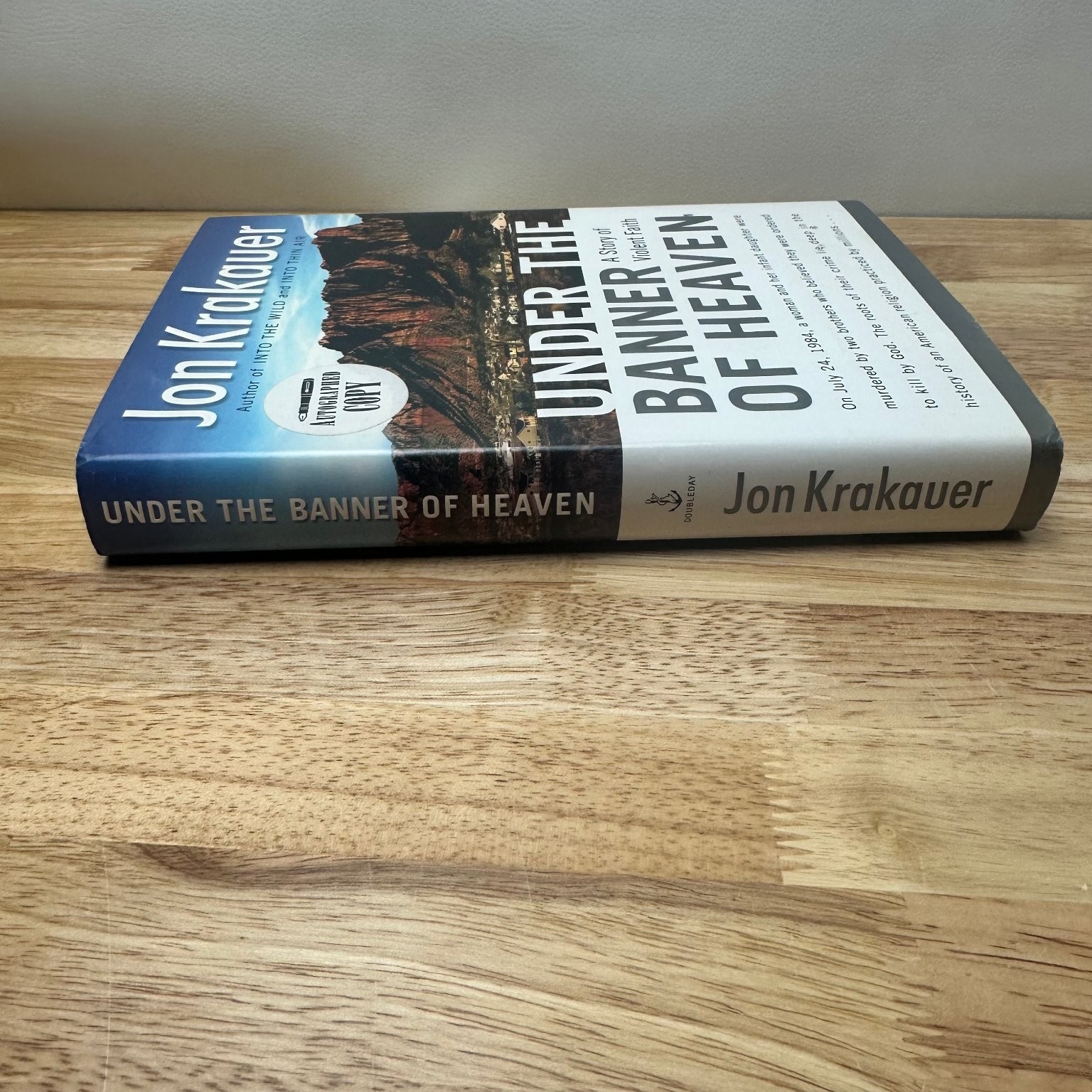 Under the Banner of Heaven Jon Krakauer 2003 First Edition Signed
