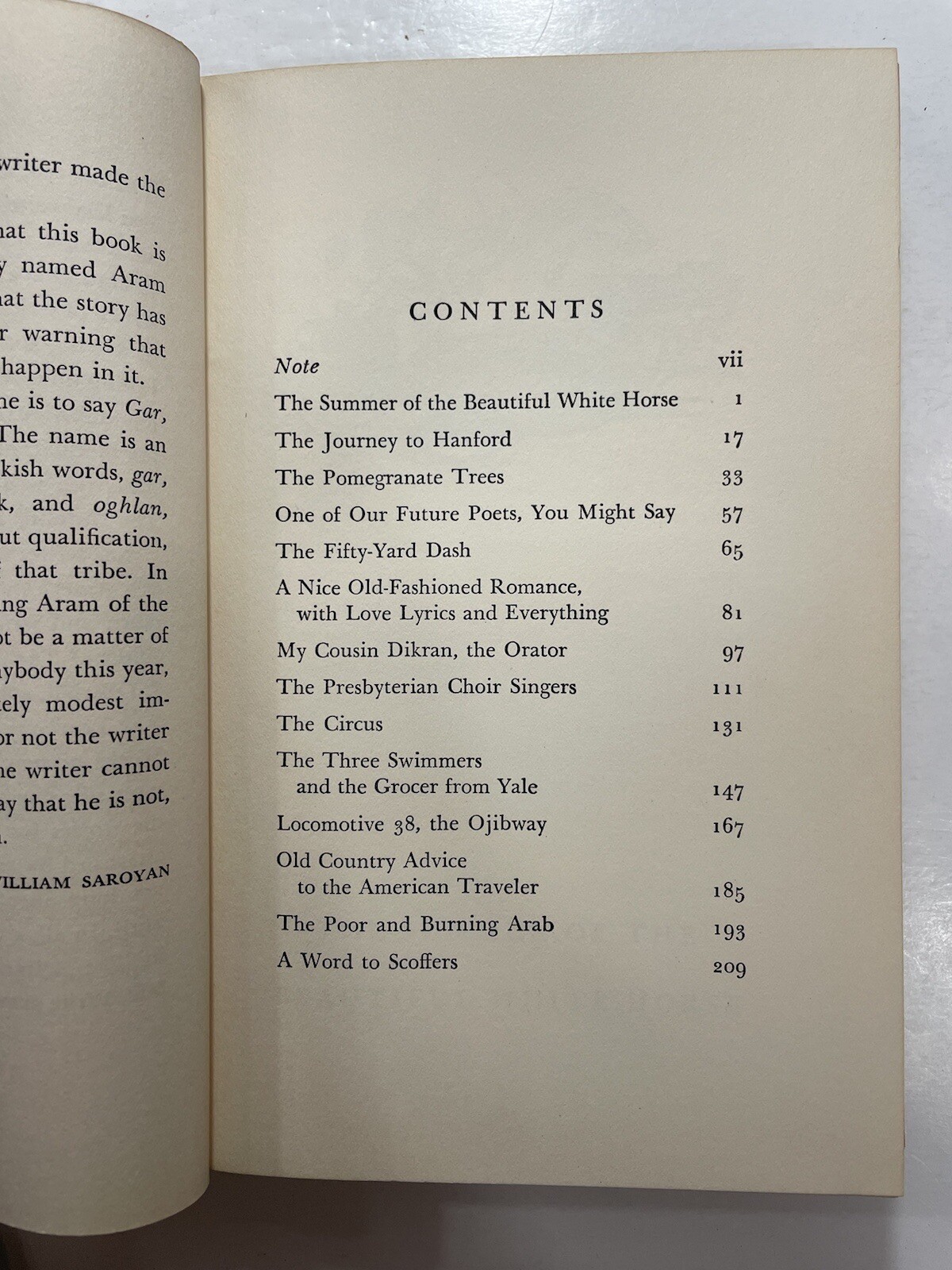 My Name is Aram William Saroyan Harcourt, Brace and Company 1940