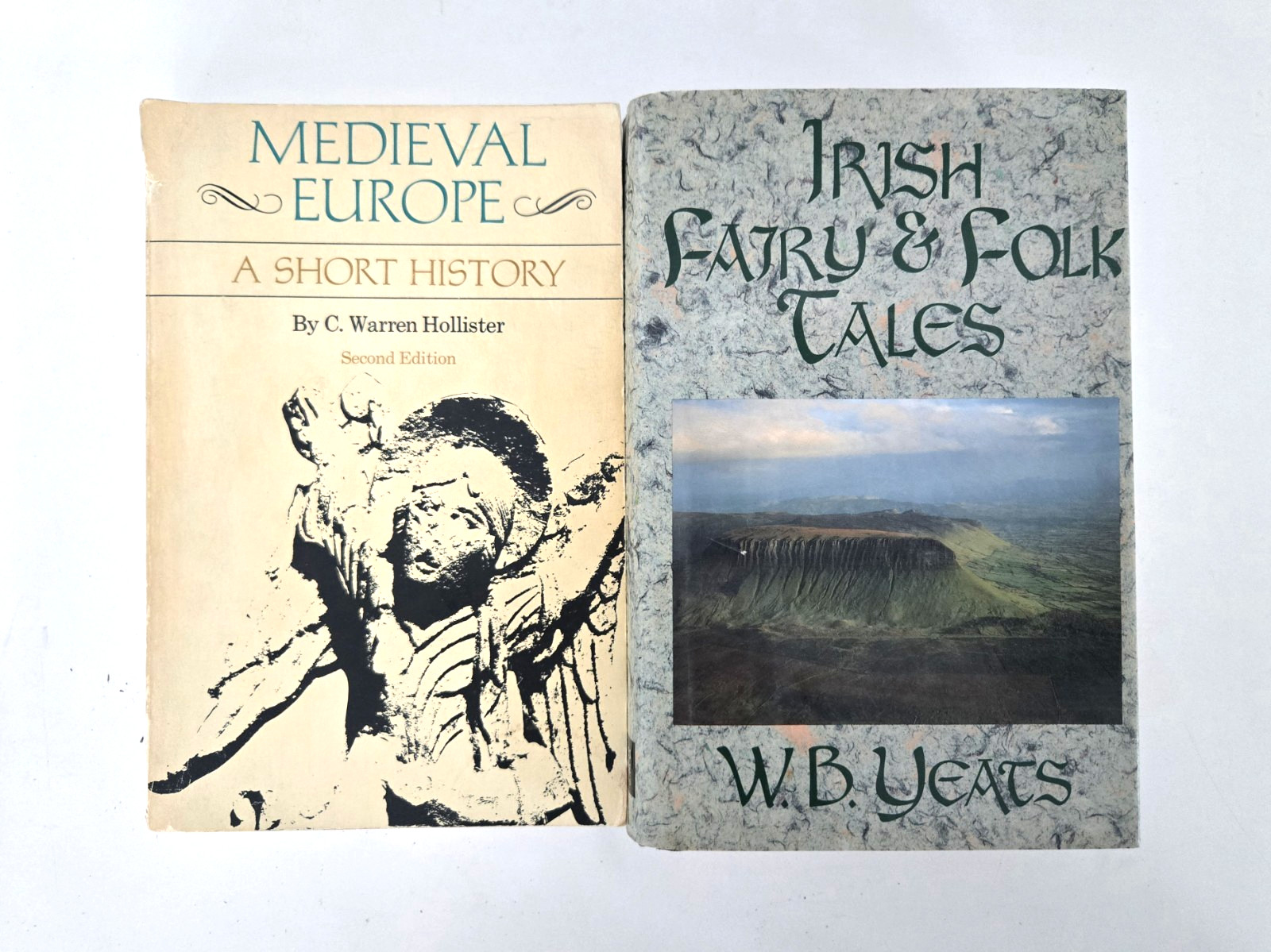 Lot of 2 MIDDLE AGES POLITICS MYTHS BOOKS Medieval Europe-Irish Fairy&Folk Tales