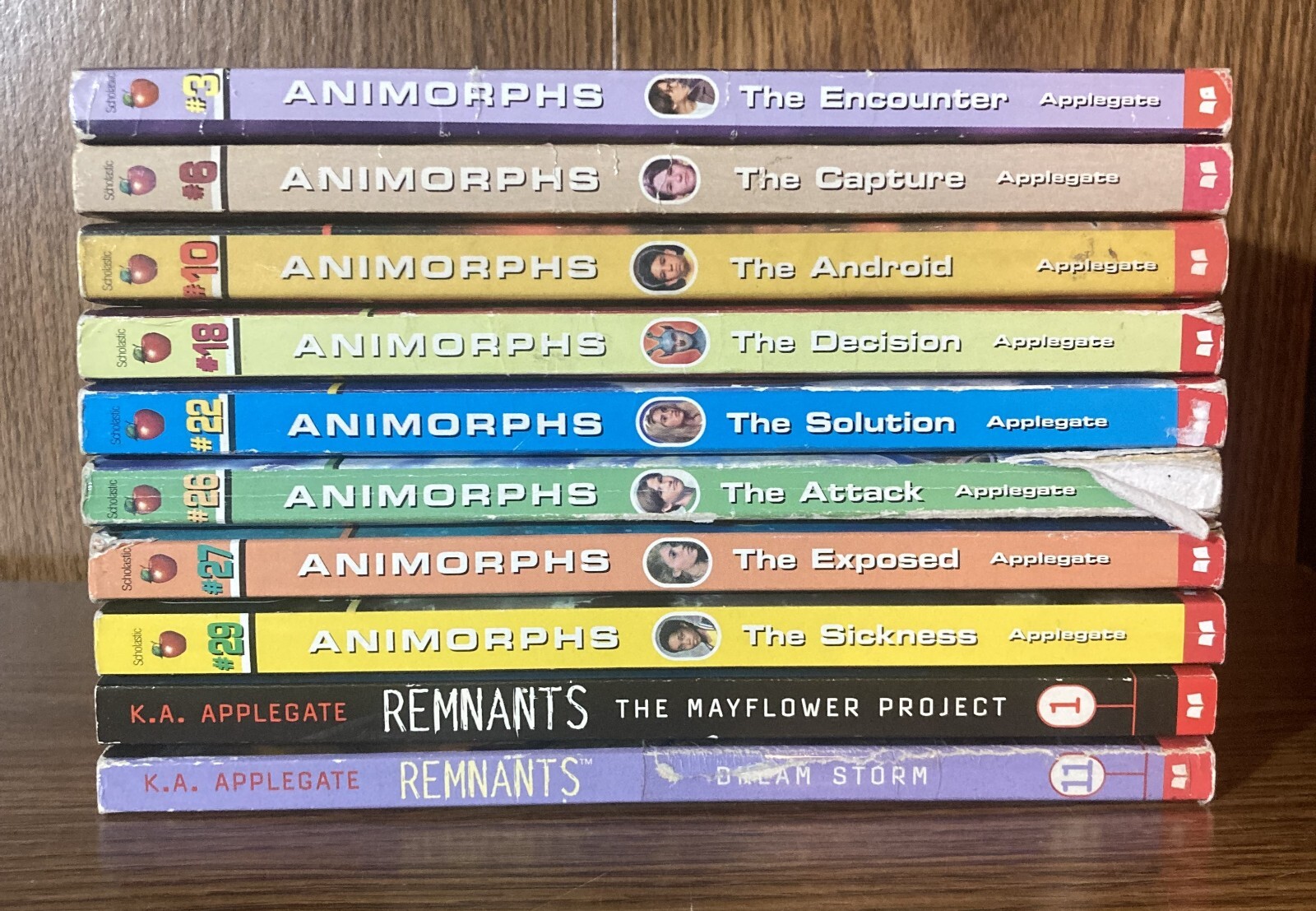 lot ANIMORPHS Android SICKESS Remnants K A APPLEGATE Capture DECISION Lot of 10