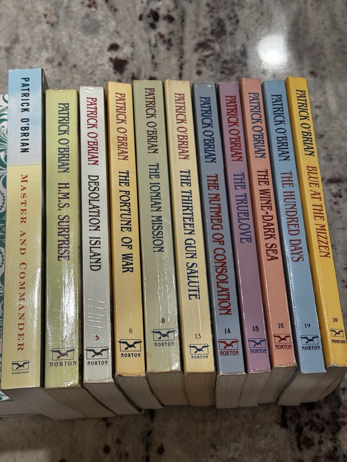 11 Patrick O’ Brian Jack Aubrey Stephen Maturin Series Paperback Morton Lot