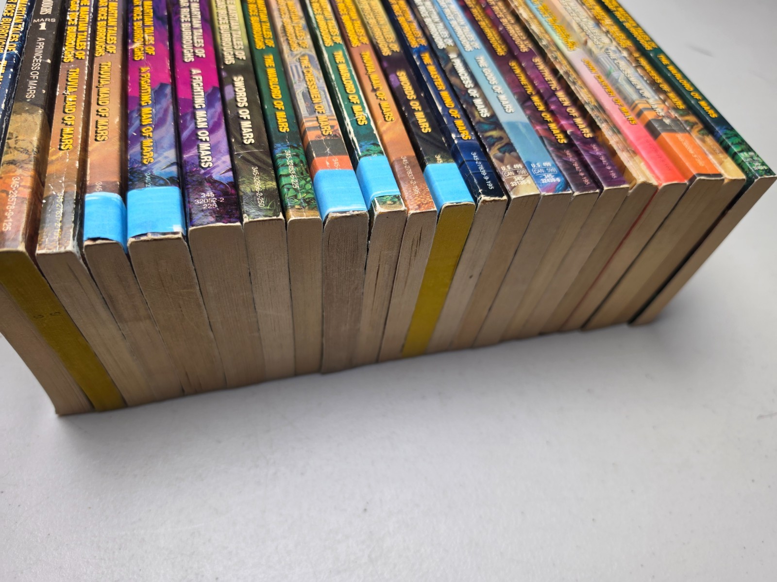 The Martian Tales of Edgar Rice Burroughs John Carter Of Mars Lot of 22 Books