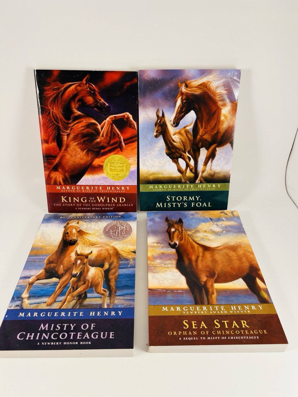 Marguerite Henry Stable of Classics 8 Paperback Book Box Set Horeses