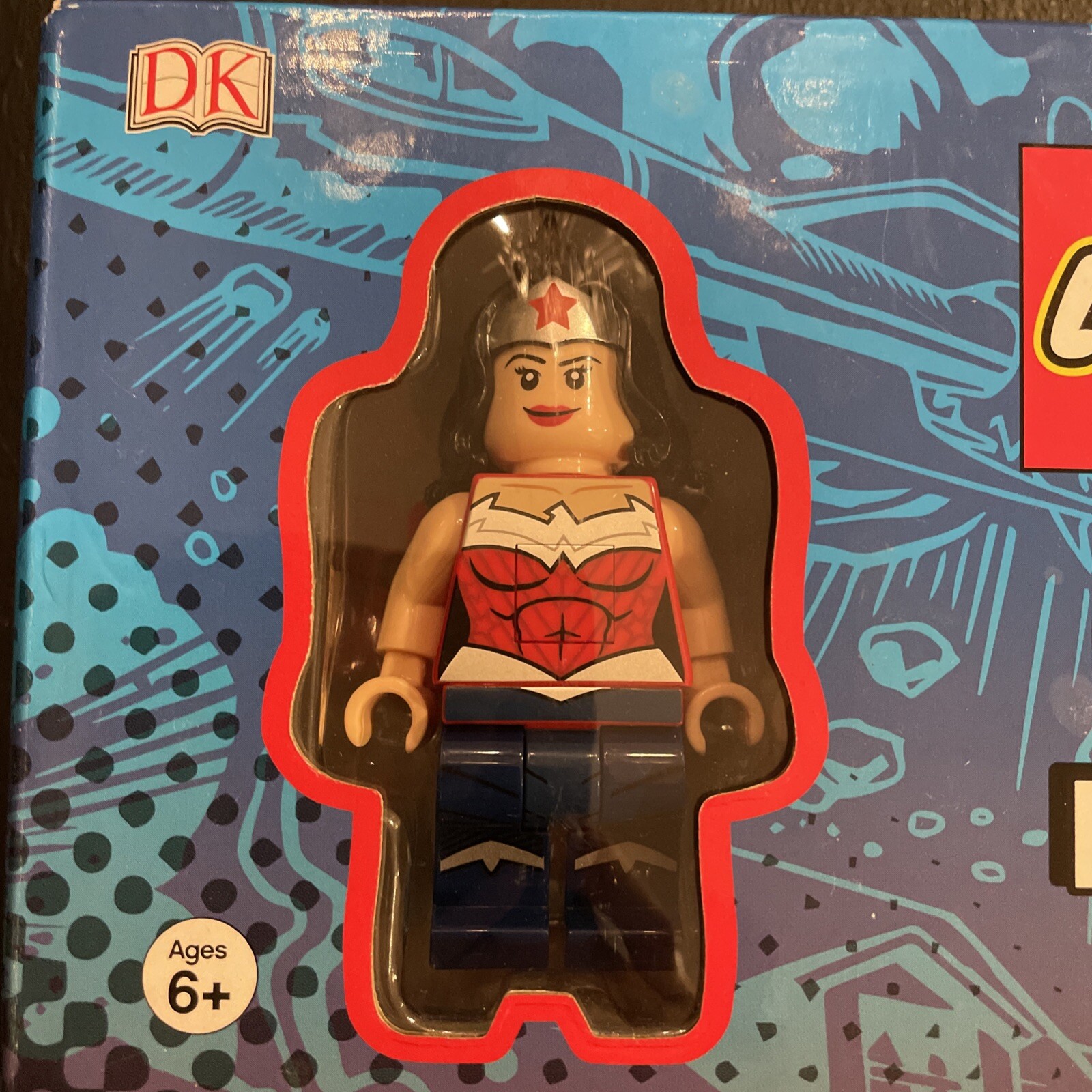 Lego DC Comics Super Heroes Wonder Woman Headlamp & 3 Book Gift Set Brand New