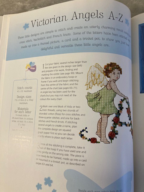 Cross Stitch Angels Book Hardcover Over 30 Designs 105 Pages 2004 UK