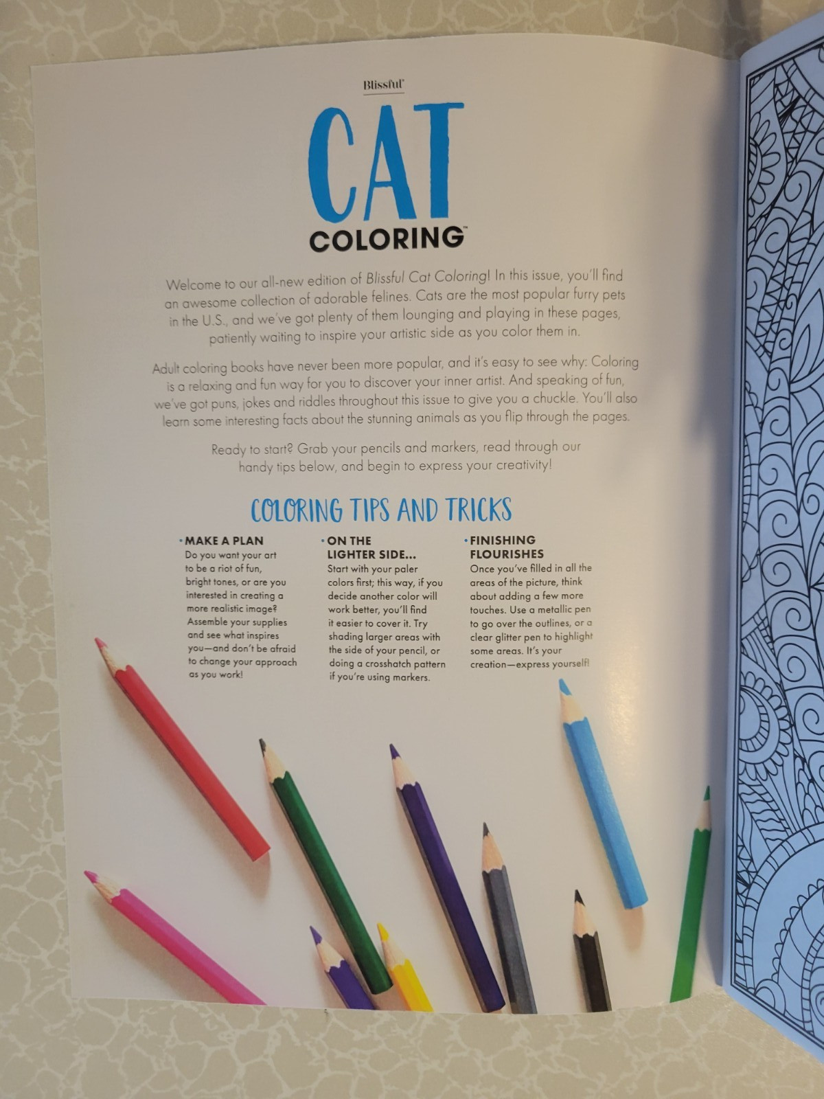 CAT COLORING – 32 Inspiring Designs for Adults -Relax & Enjoy -Escape & Breathe