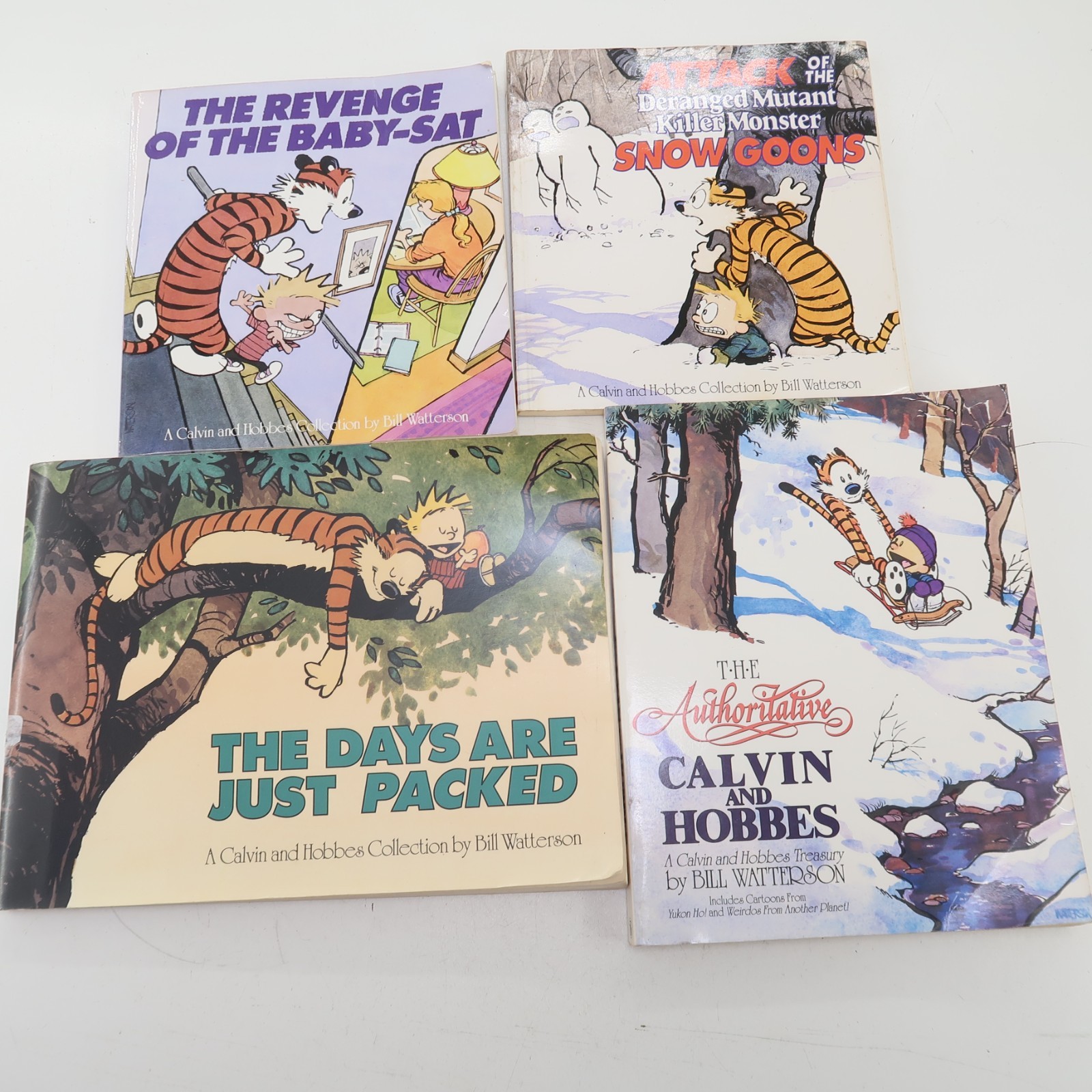 Lot of 4 Calvin and Hobbes Collection By Bill Watterson Paperback Books