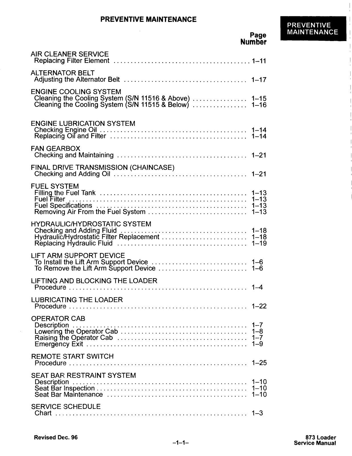 BOBCAT 873 Service Repair Manual – FIXED – COVERED – XL FOLDOUT PAGES