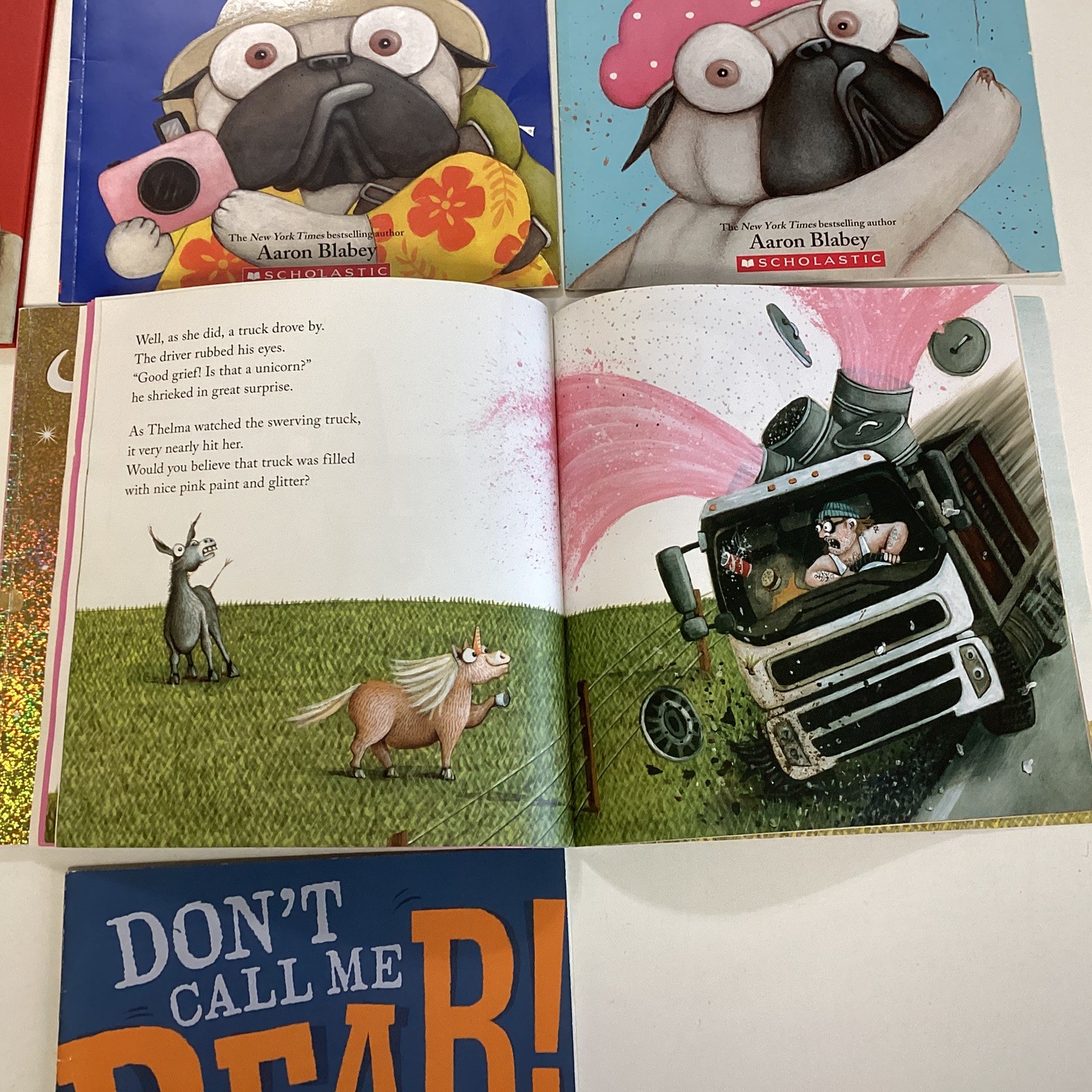 Aaron Blabey Pig Pug Thelma Unicorn Stinker Preschool Kindergarten 7 Book Lot