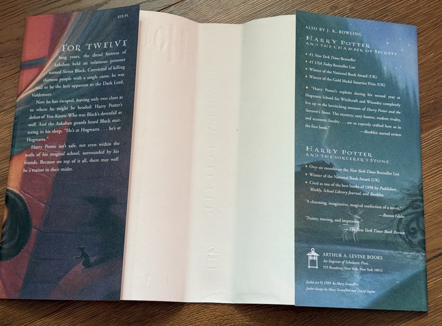 1999 HARRY POTTER and the Prisoner of Azkaban by J. K. Rowling, TRUE 1st Edition