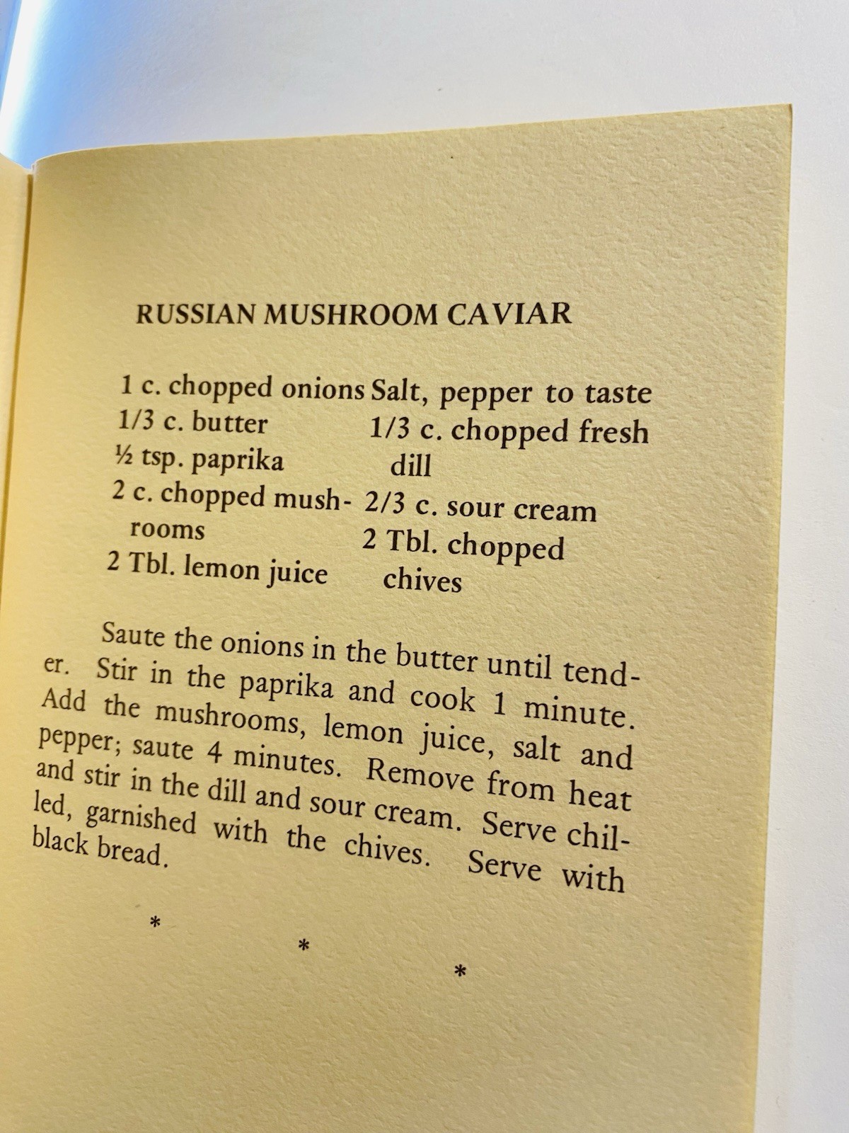 Wild Mushroom Recipes by Carol Eberly Pocketbook Printed 1979