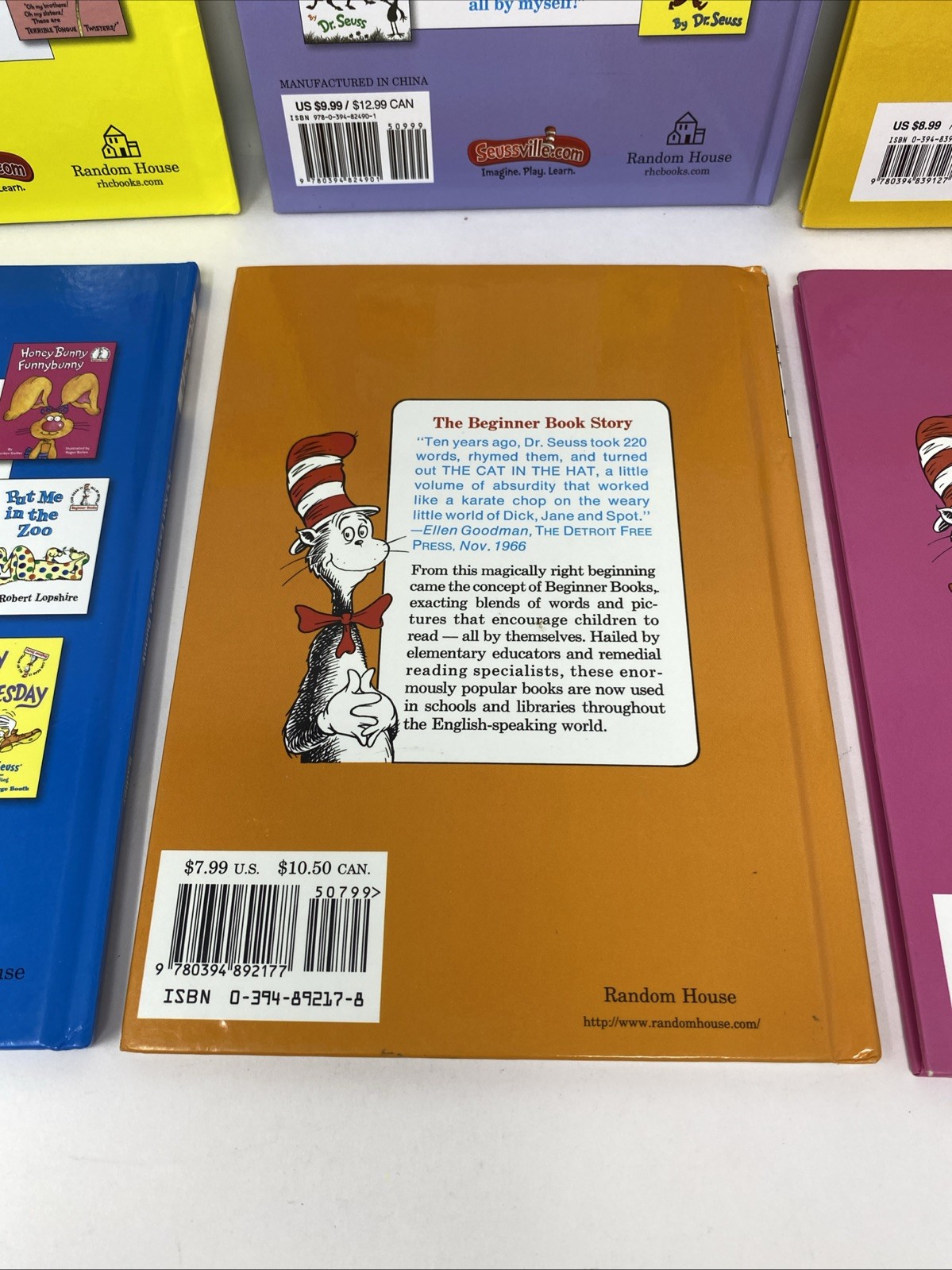 Lot of 6 Dr. Seuss Cat In The Hat Beginner Books HC 9.25 x 6.75 FREE SHIPPING!