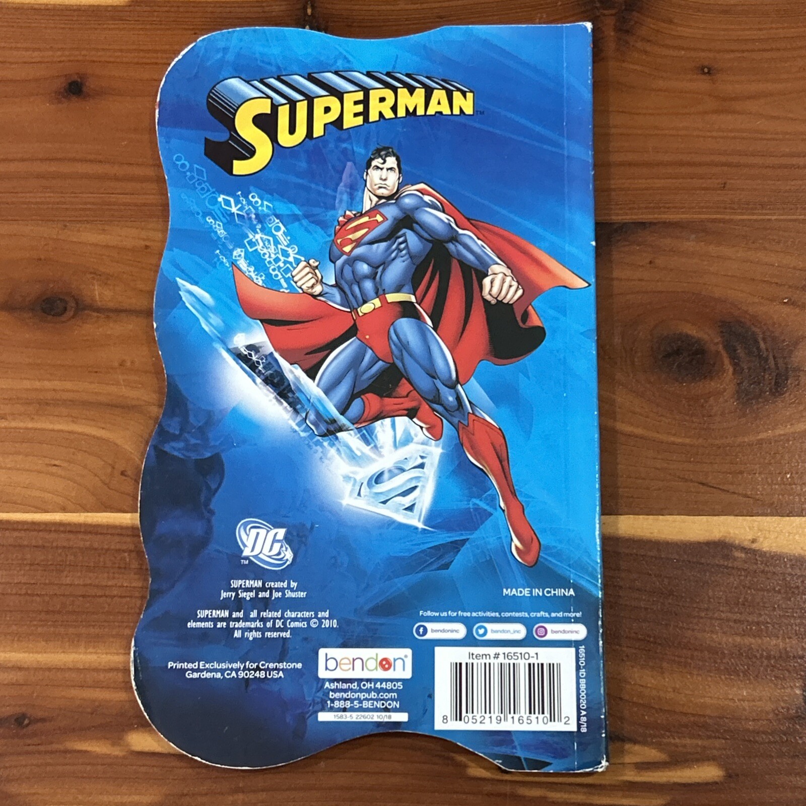 Shape Book Superman Lot Of 4 Books 2010 DC Bendon Publishing