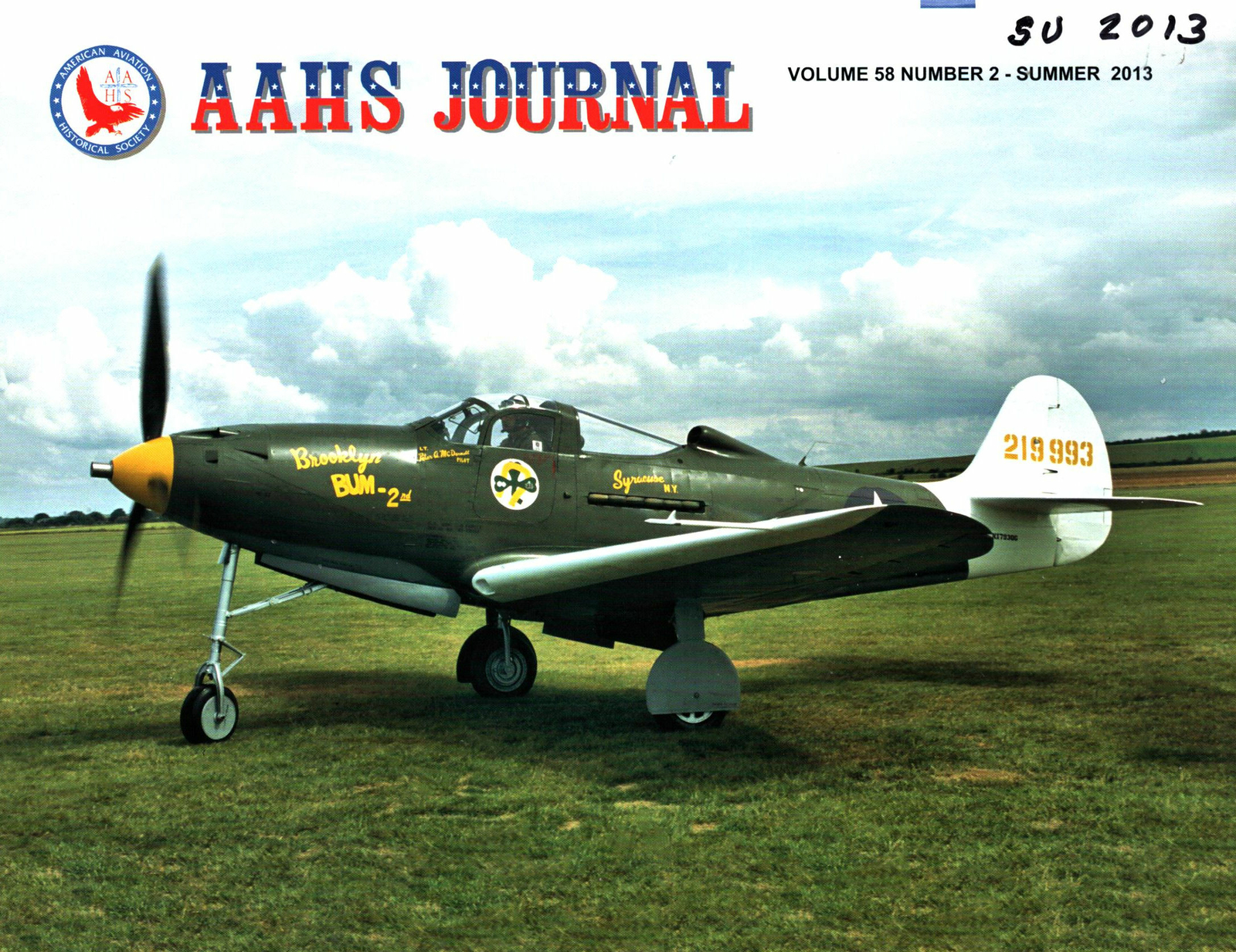 AAHS V58 N2 BELL P-39_CRUSADER ACFT_WW2 GANDER_DC-1 EUROPE_ROSIE THE RIVETER AAH
