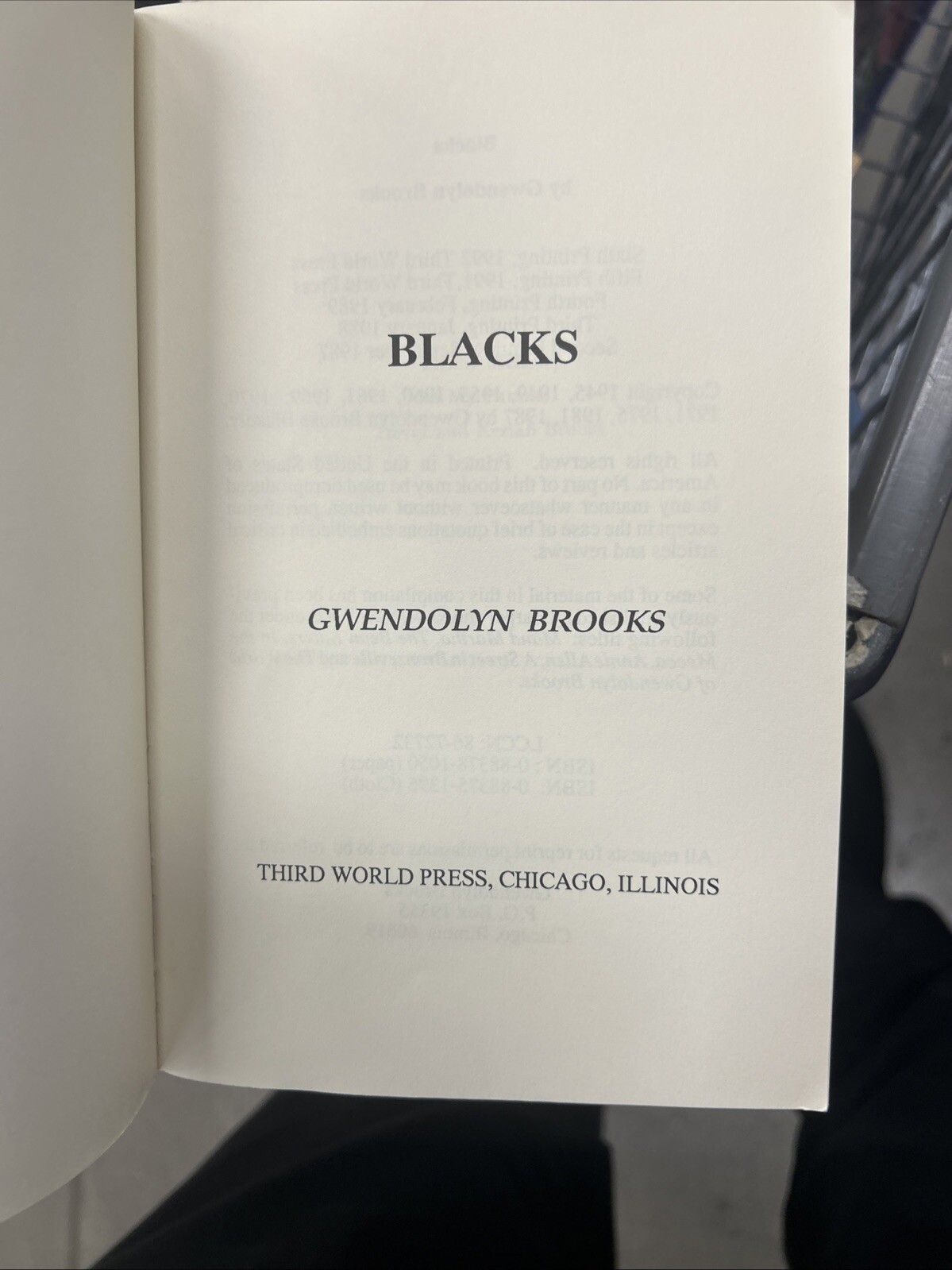 Blacks by Gwendolyn Brooks 1987 Vintage Paperback RARE