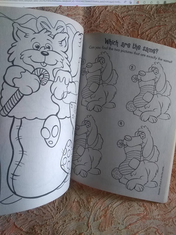 Kids Giant 160 Pages Holiday Coloring Activity Book Games