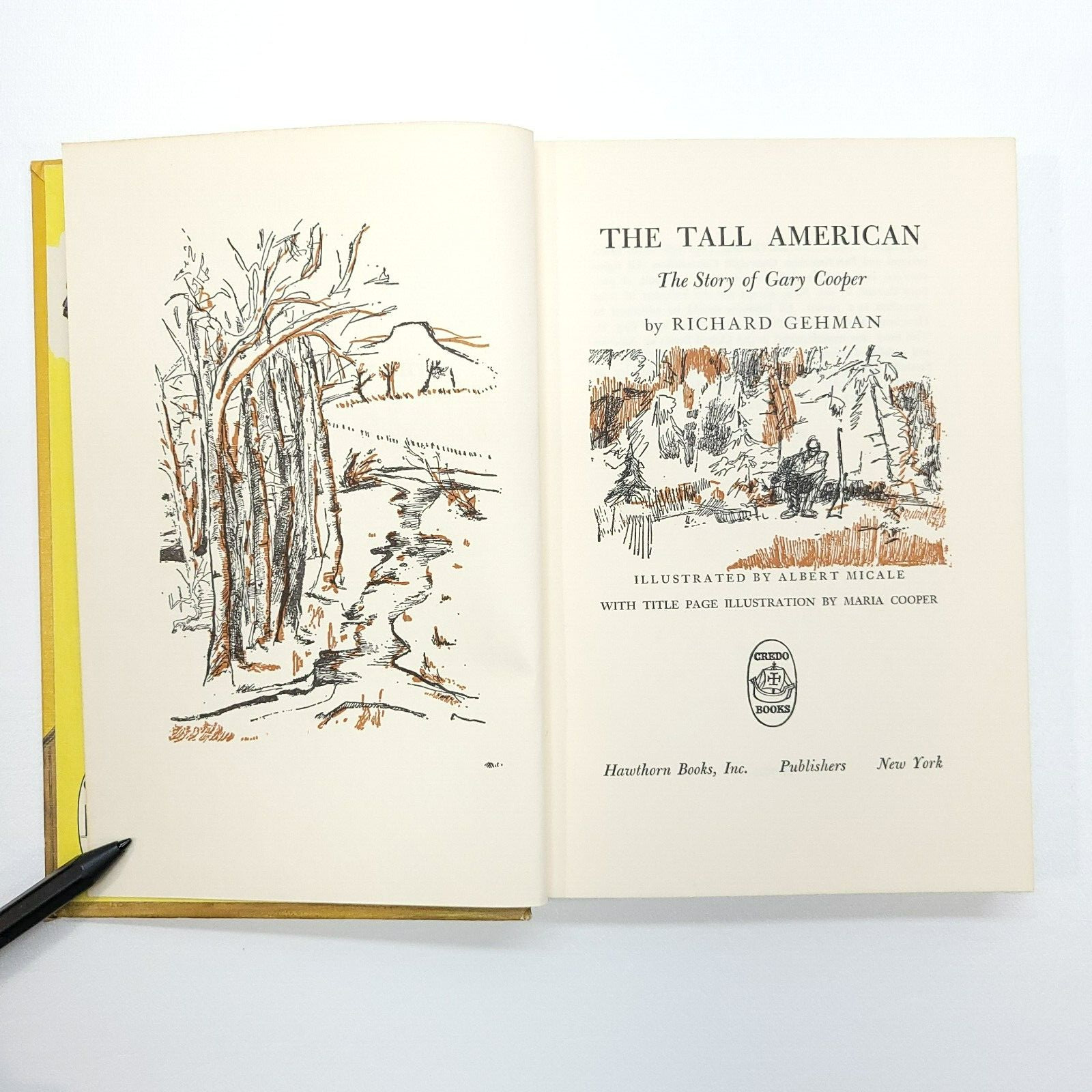 The Tall American Book Richard Gehman Gary Cooper 1st Printing 1963 Western