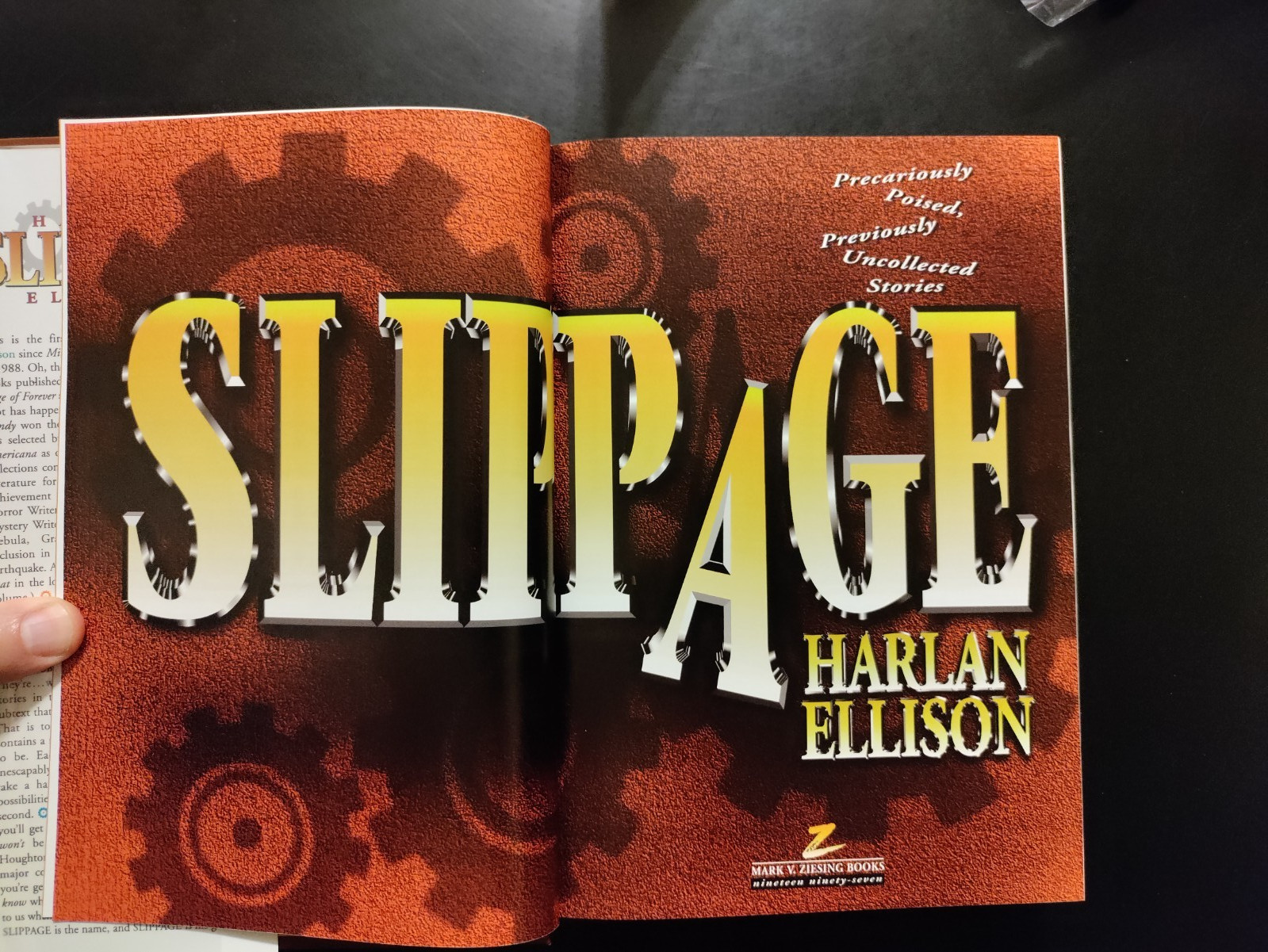 Slippage by Harlan Ellison 1997 HCDJ w/case Deluxe Edition Signed and Numbered