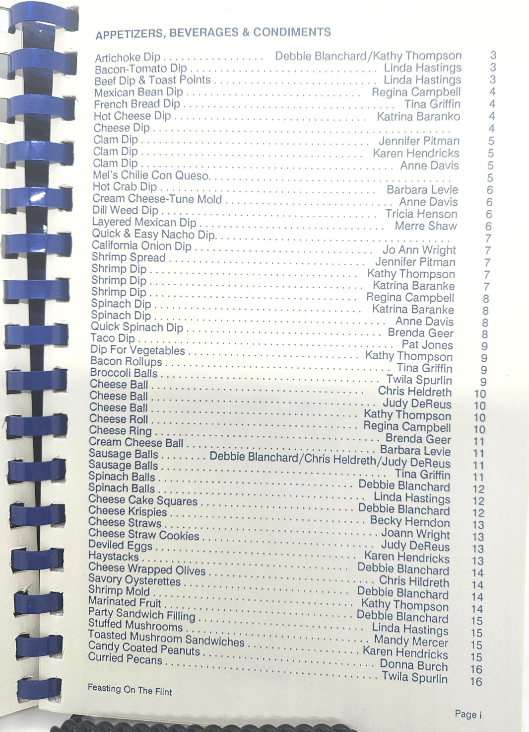 Feasting on the Flint Cookbook 150th Anniversary of Albany, GA 152 pages Spiral