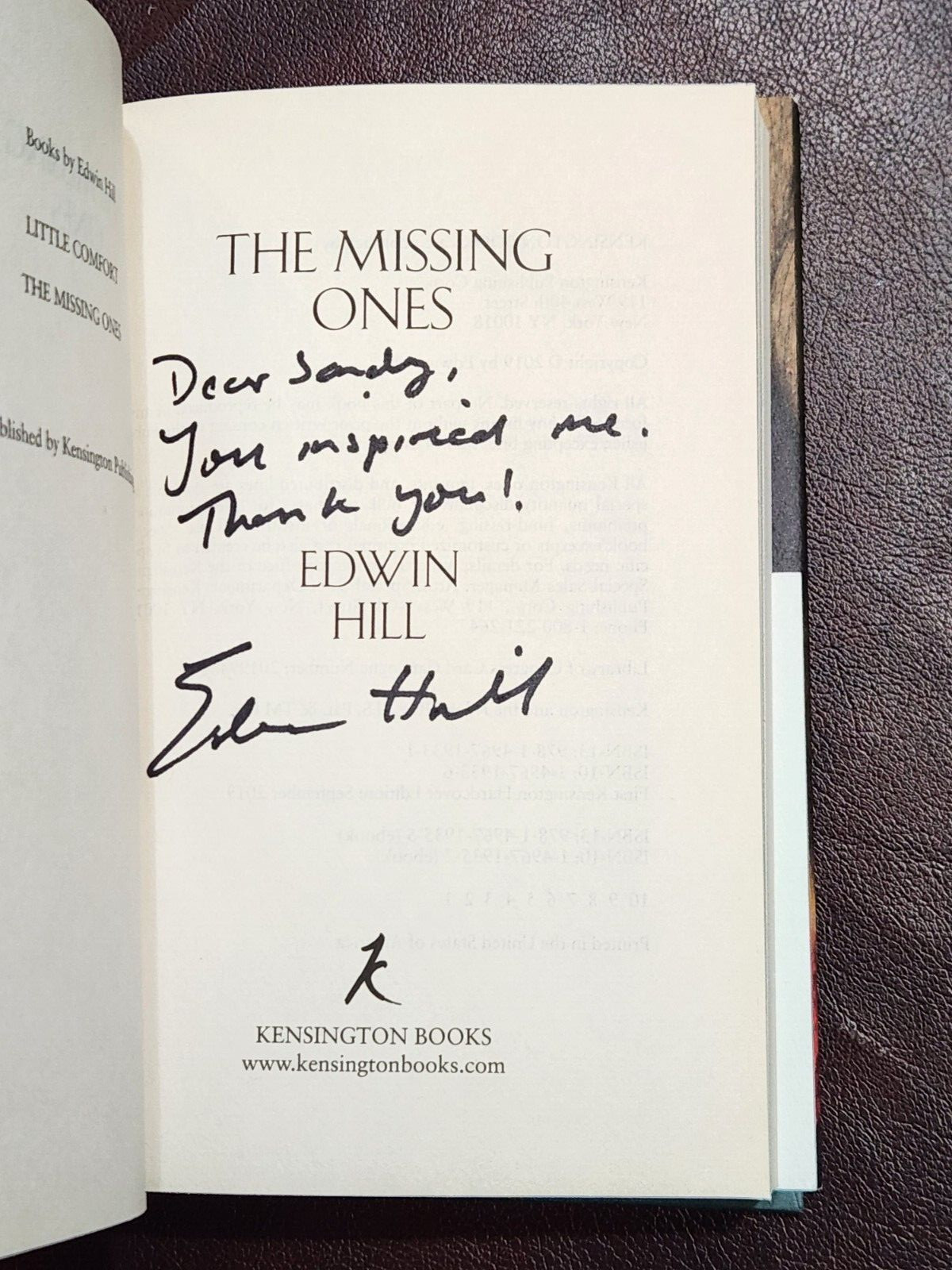 THE MISSING ONES ~ SIGNED by Edwin Hill 2019 hcdj FIRST EDITION 1st PRINT ~ Rare