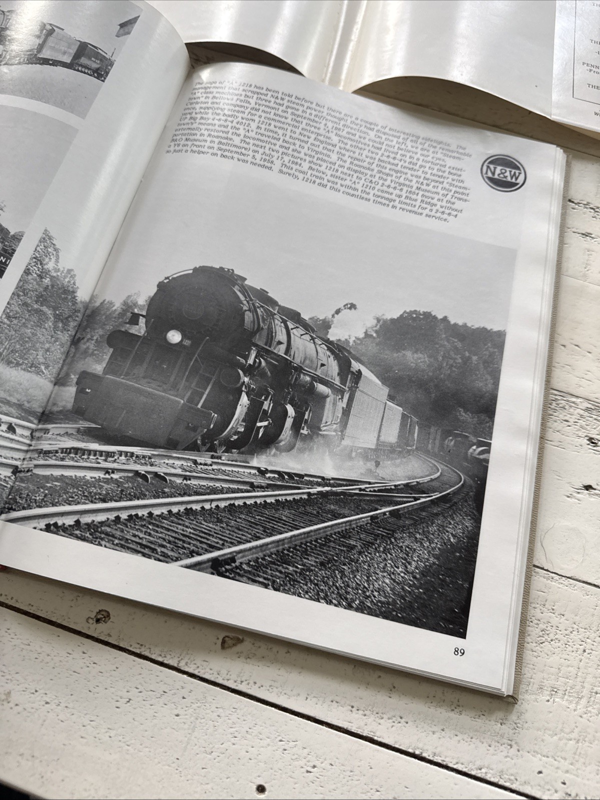 Memories of Norfolk & Western Power Paul Carleton 1994 HC DJ 1st Printing N&W