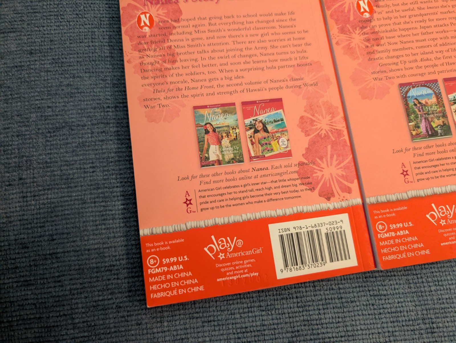 american girl nanea Books Lot Of 3 Prints In The Sand , Growing Up With Aloha ,