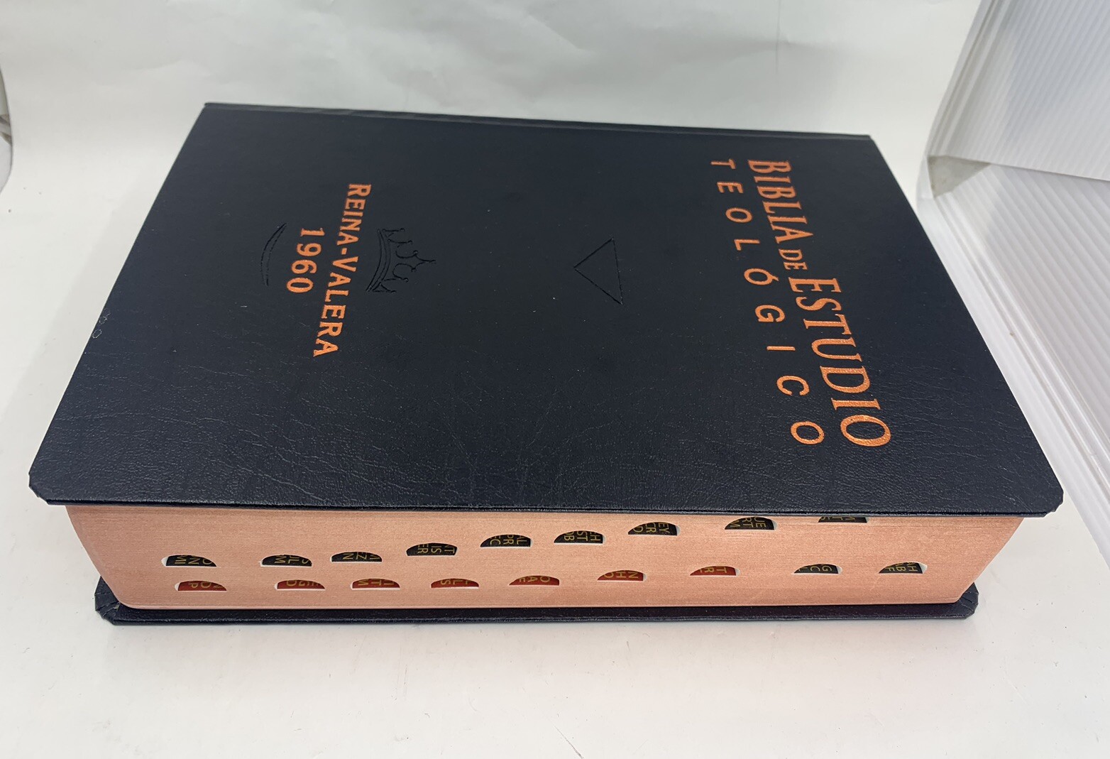 BIBLIA DE ESTUDIO TEOLOGICO TAPA DURA CON INDEX REINA VALERA 1960