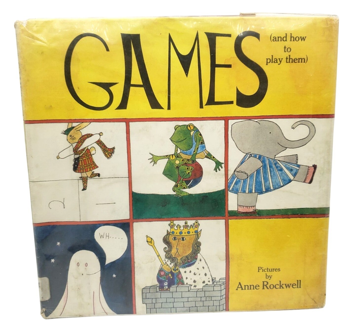 Games And How To Play Them Hardback Book Anne Rockwell Vintage