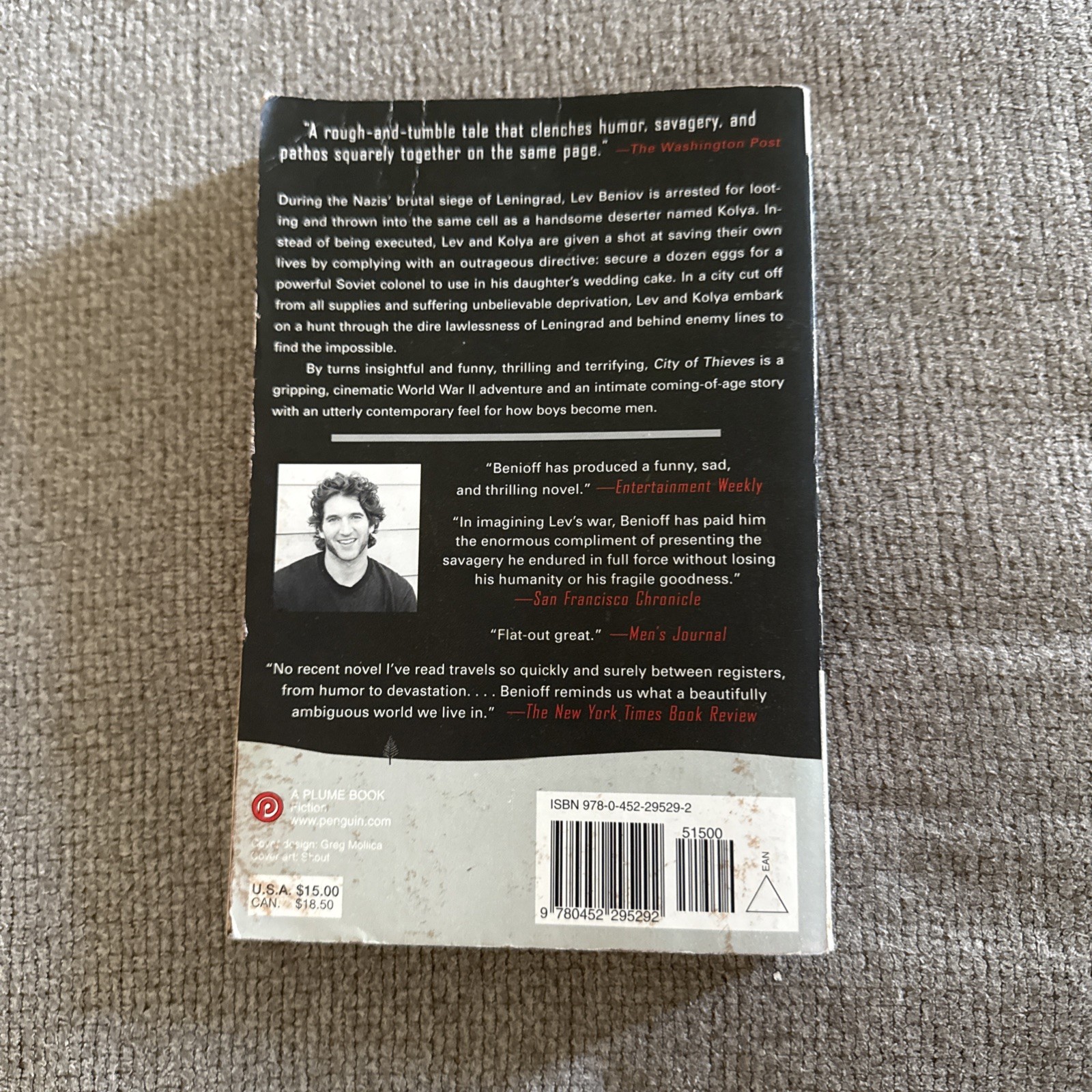 City of Thieves: A Novel – Paperback By Benioff, David – GOOD