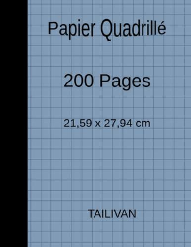 Papier Quadrillé 200 Pages 21,59 x 27,94 cm by Tailivan, Jo, Like New Used, F…