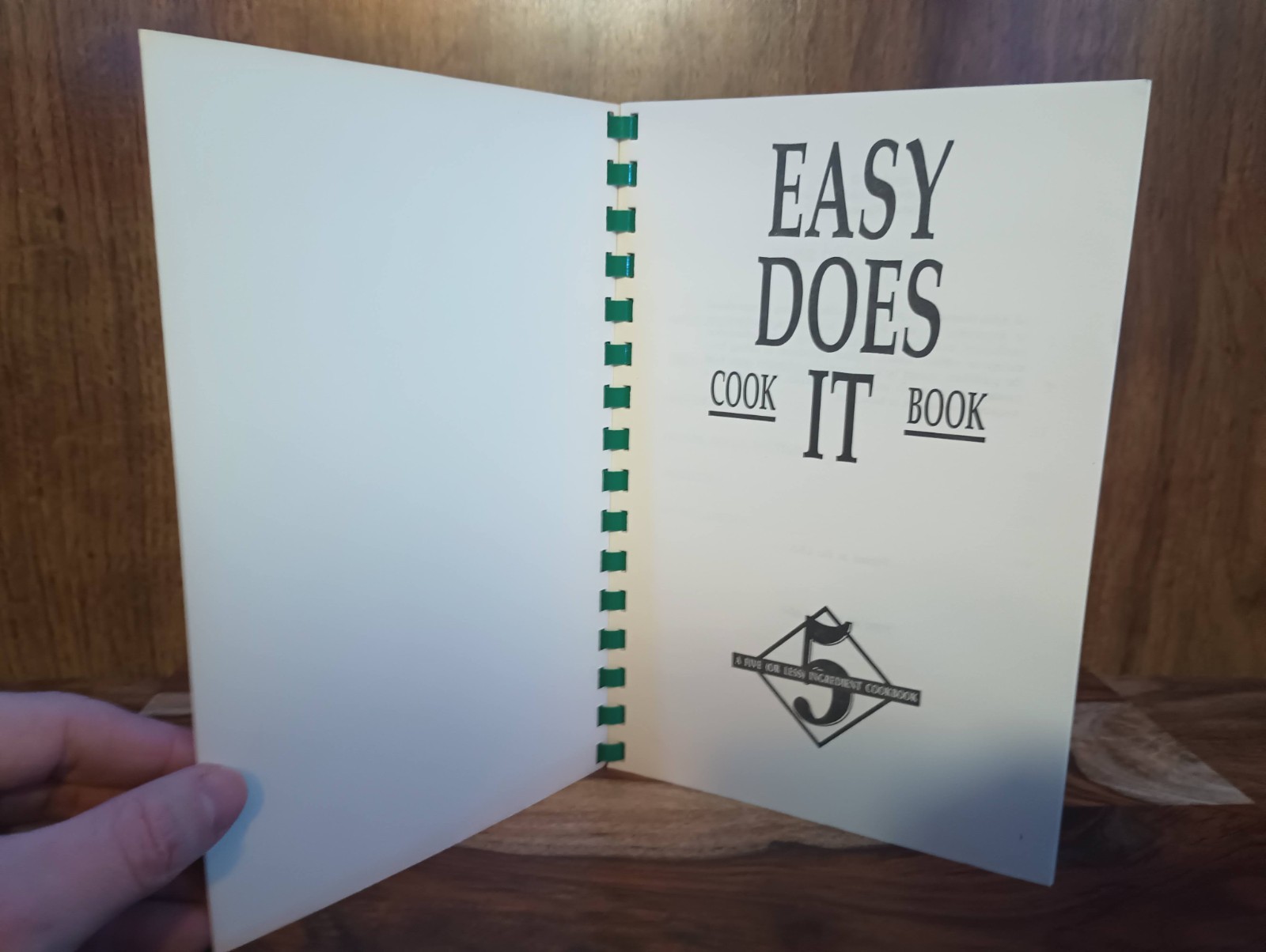 Easy Does It Cook Book PB Five Ingredient Recipes Simple Cooking 83 Pages